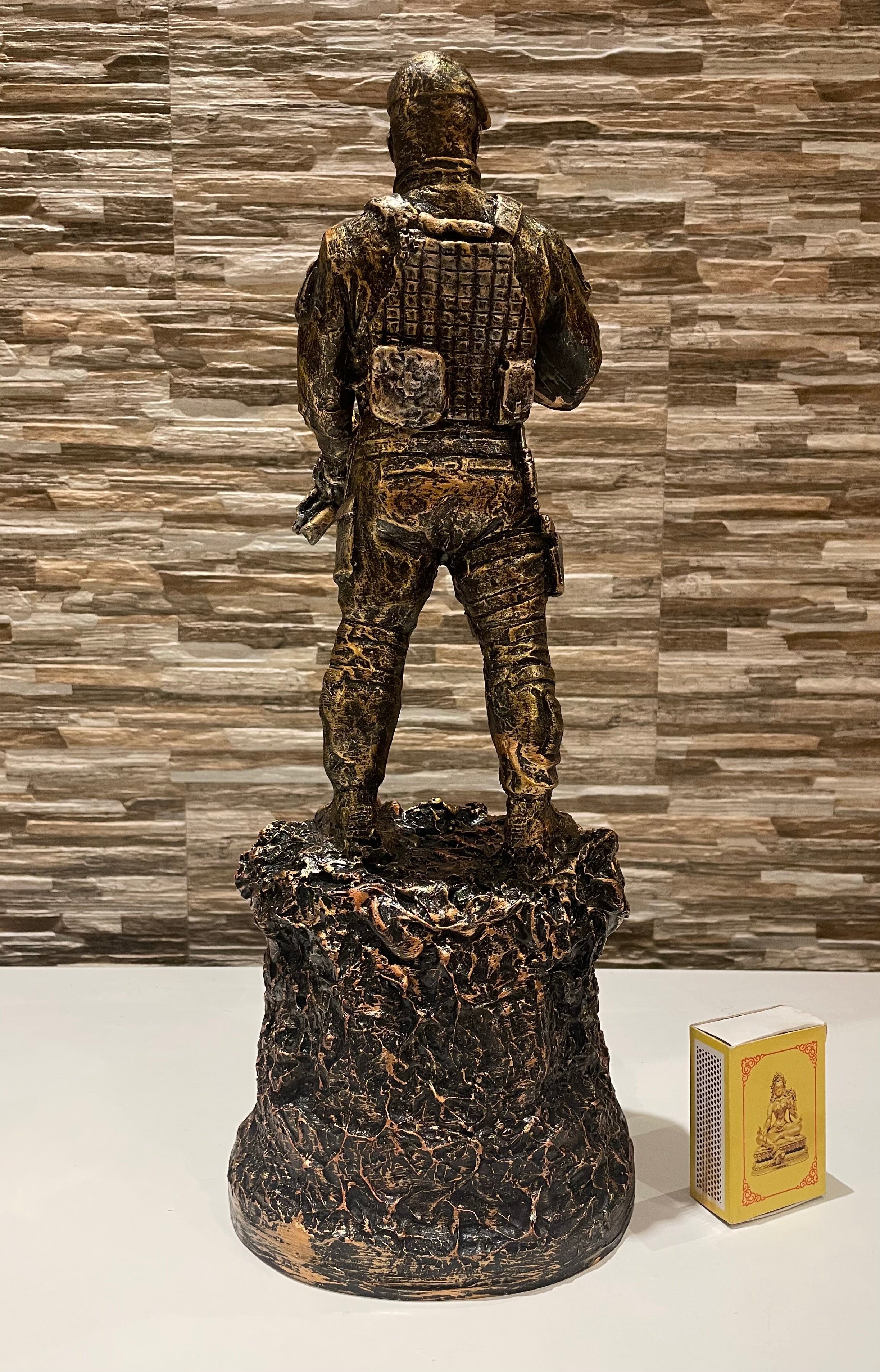 Mongolian Police 100th Anniversary Sculpture SWAT Figurine