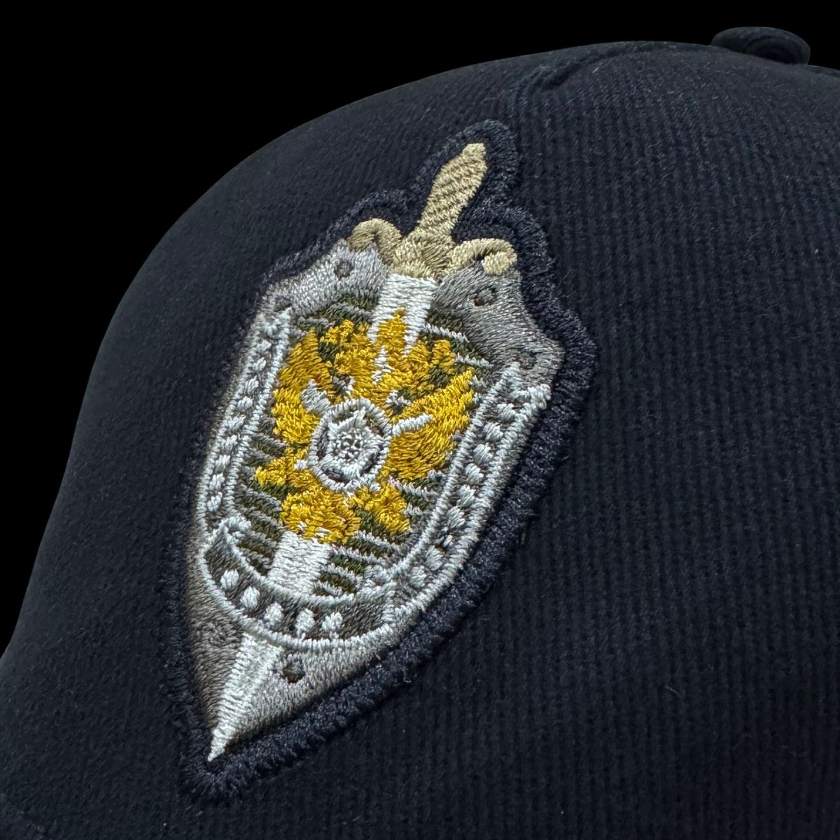 Russian SVR Foreign Intelligence Special Forces Unit “Zaslon” Black Baseball Cap – New/Unworn, Rare Original Issue