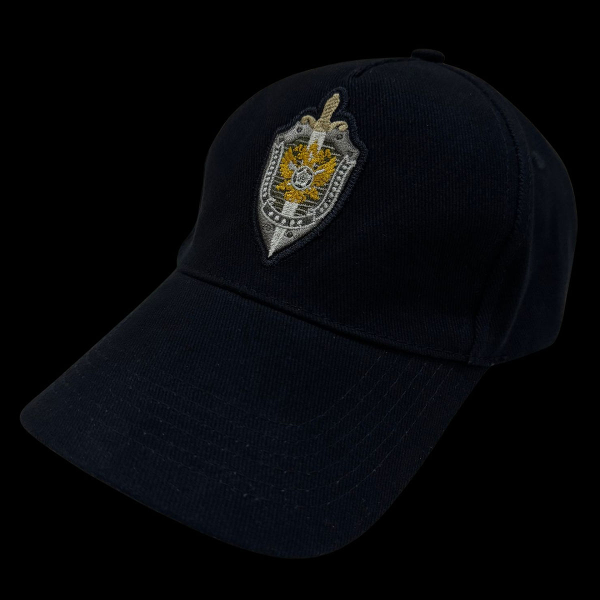 Russian SVR Foreign Intelligence Special Forces Unit “Zaslon” Black Baseball Cap – New/Unworn, Rare Original Issue