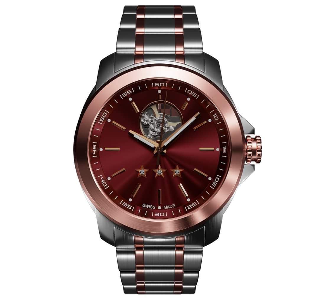 Mongolian Army Colonel Rank Swiss Made Watch With Diamonds Limited Edition