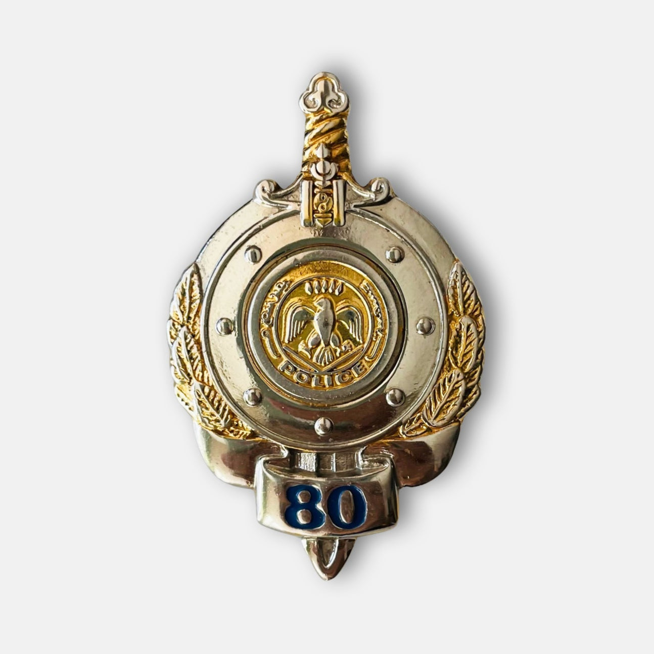 2001 Police Agency 80th Anniversary Badge