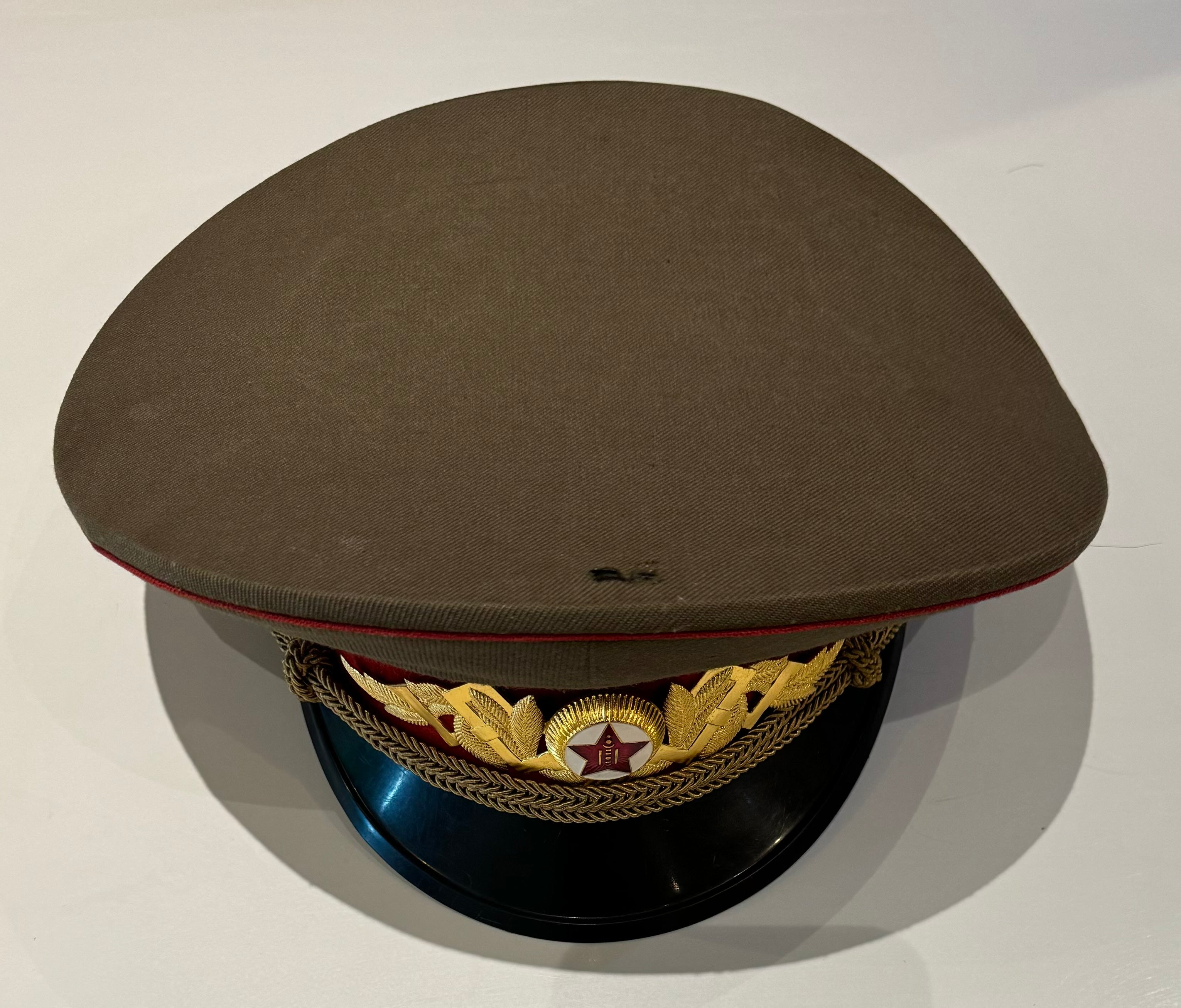 1980s Mongolian State Honor Guard Officer Visor Cap Vintage