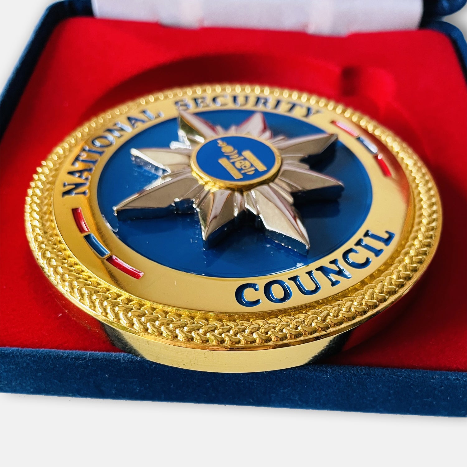 Mongolian National Security Council Table Medal With Box – VIP Issue Variation