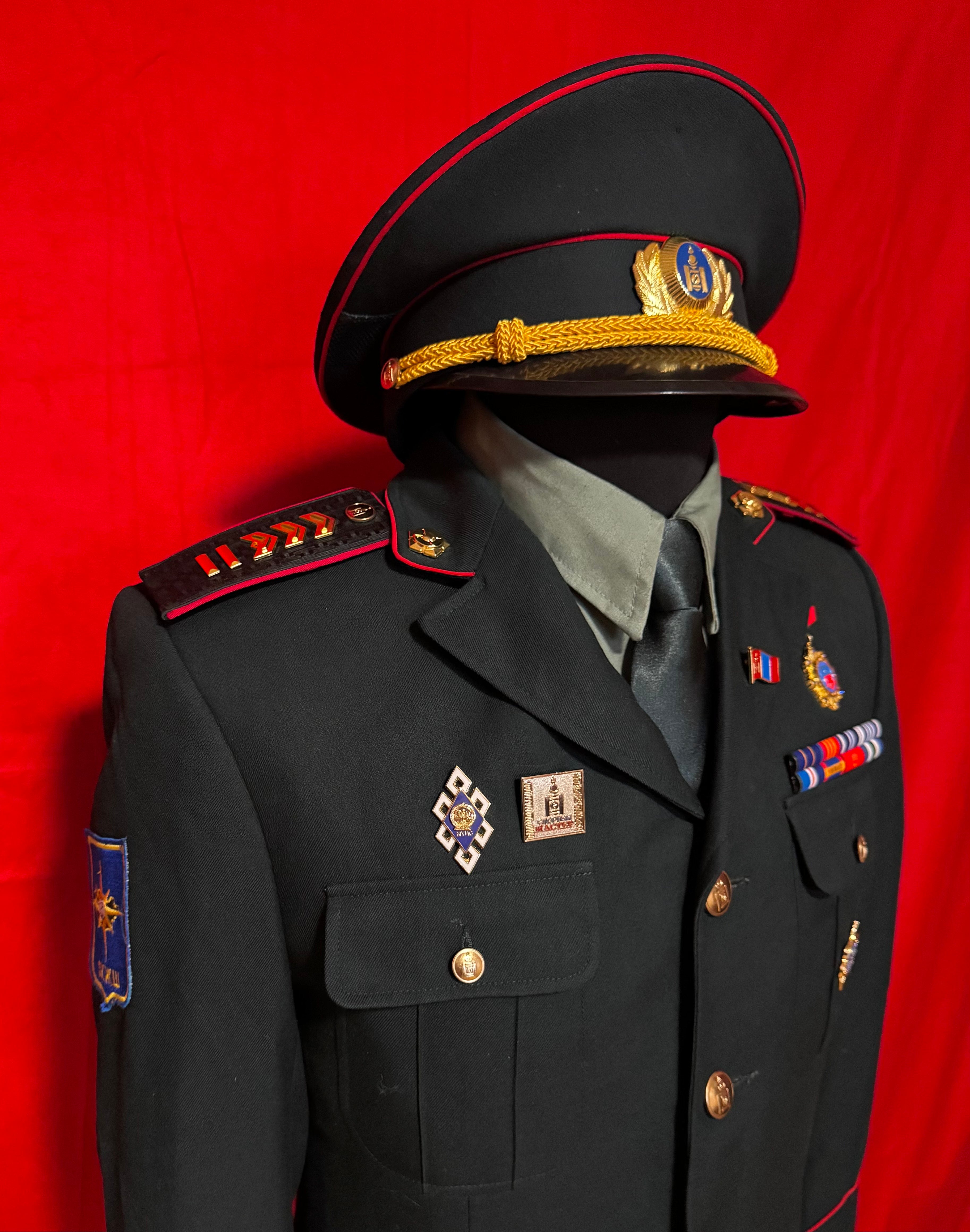 Mongolian Armed Forces Sergeant Major Officer Service Uniform Set
