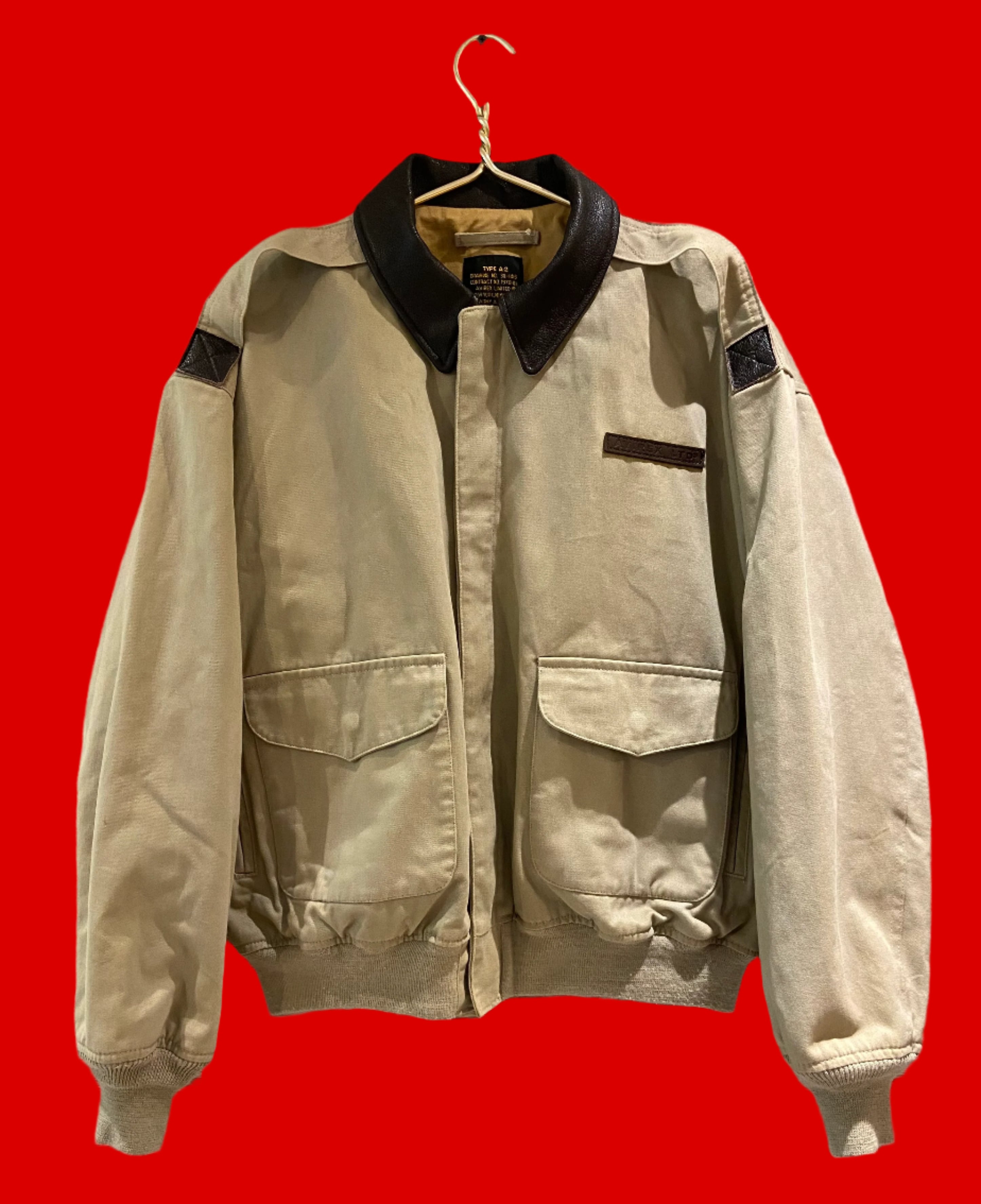 Avirex USAF A-2 Bomber Flight Jacket Size Large Made In USA New