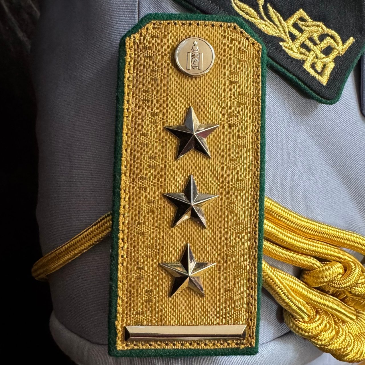 2010s Mongolian Border Troops Colonel's Full Parade Uniform – Complete with Aiguilette, Parade Belt & Awards Group, Original Issue