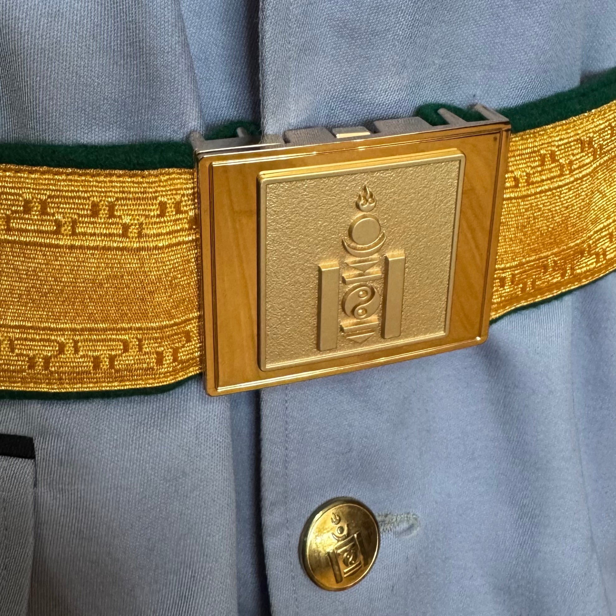 2010s Mongolian Border Troops Colonel's Full Parade Uniform – Complete with Aiguilette, Parade Belt & Awards Group, Original Issue