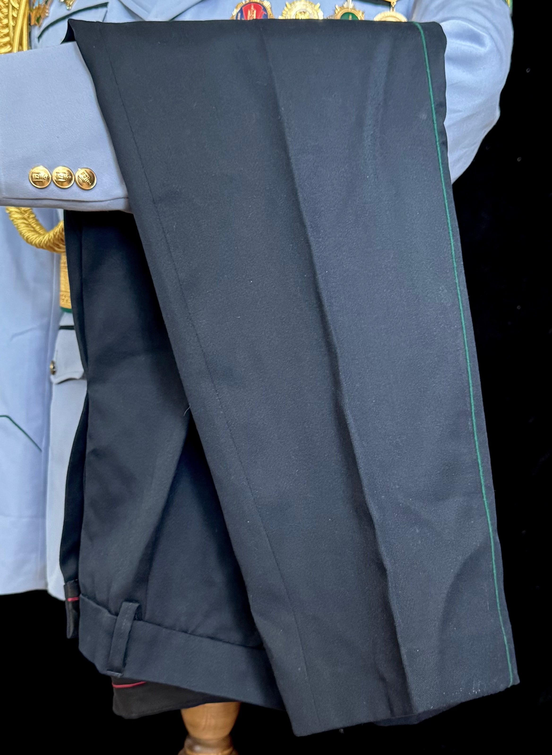 2010s Mongolian Border Troops Colonel's Full Parade Uniform – Complete with Aiguilette, Parade Belt & Awards Group, Original Issue