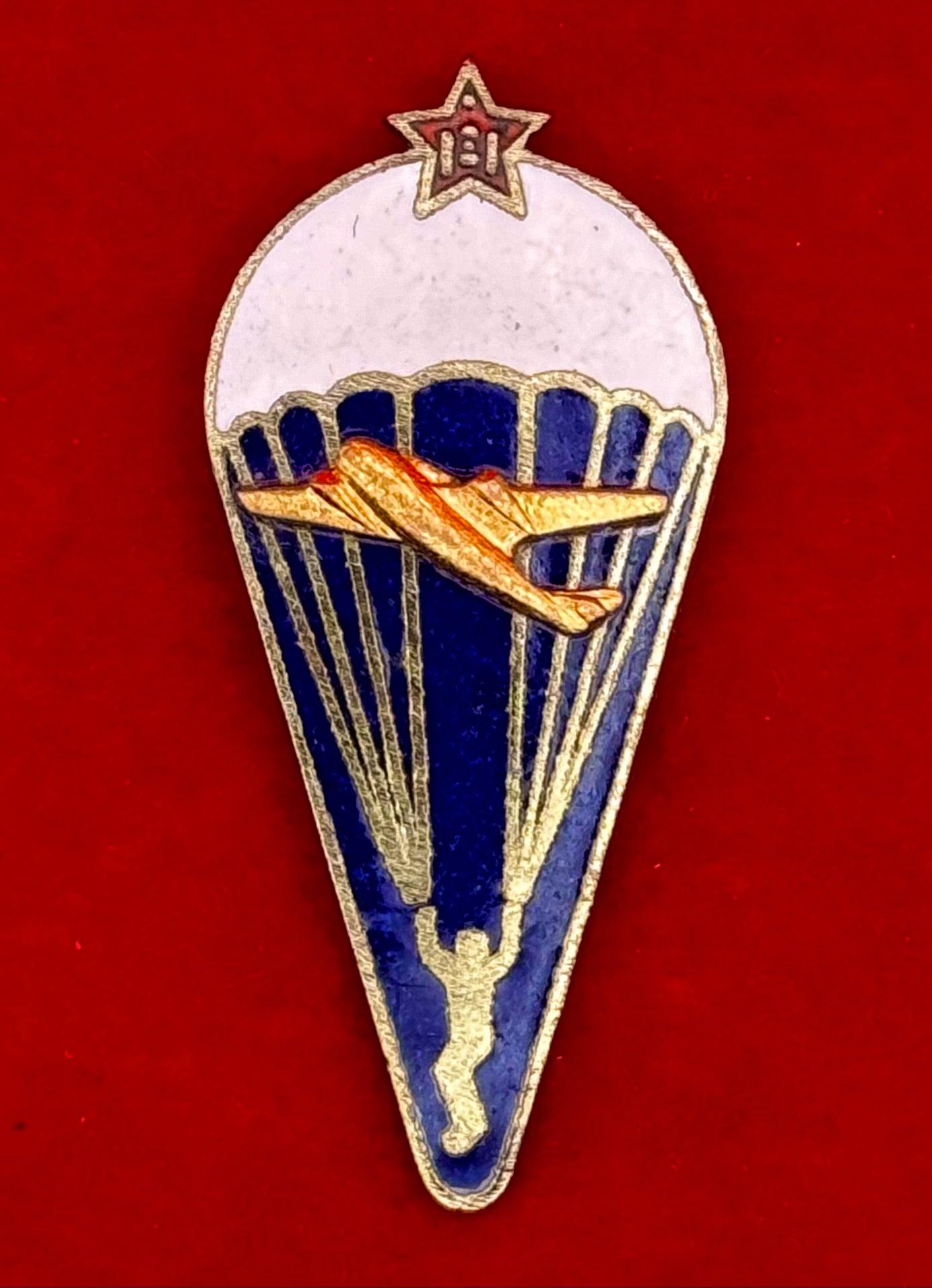 1970s Mongolian Army Paratrooper Badge