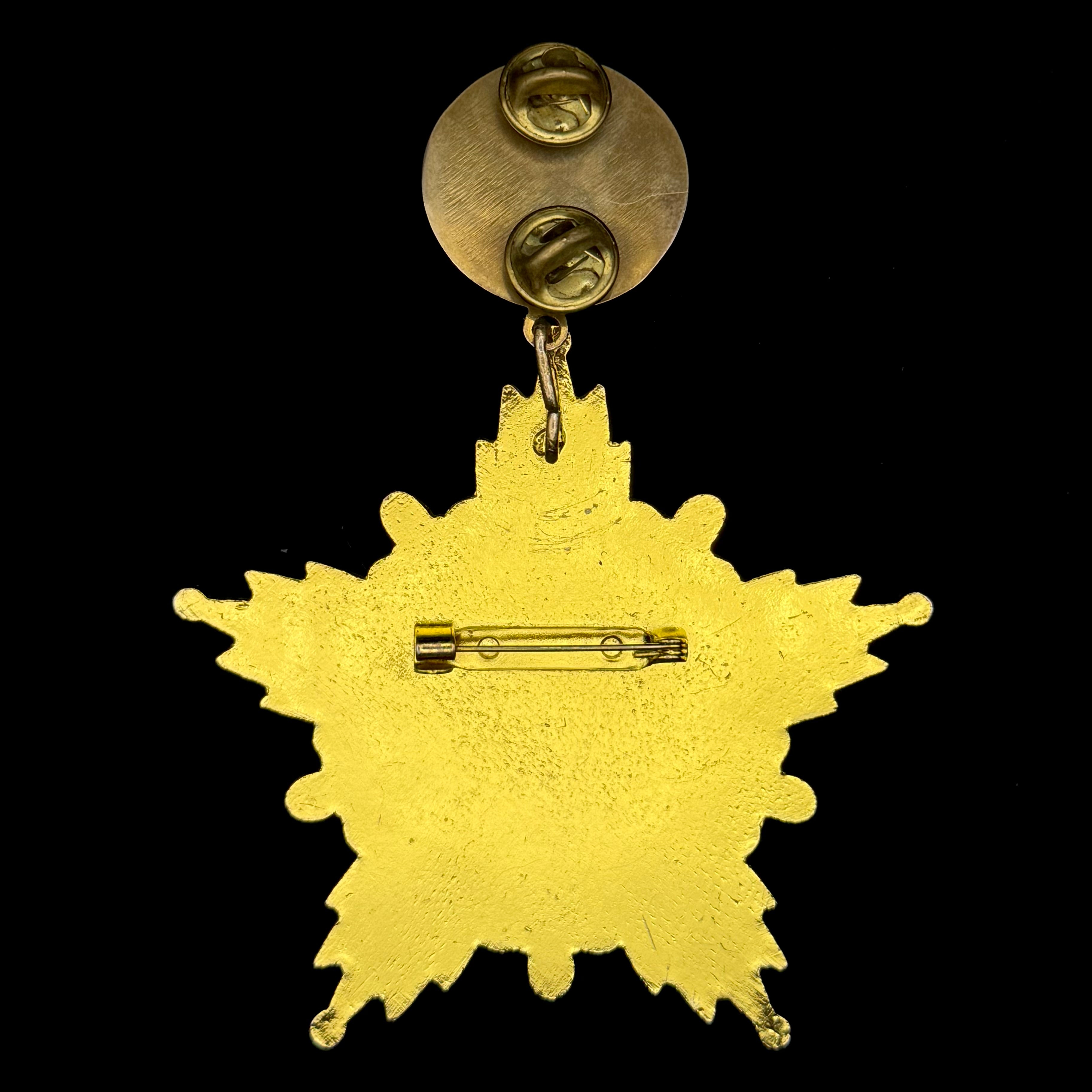 Mongolian “Golden Star of Friendship” Order – Peace & Friendship Organization's Highest Award for Ambassadors & Honorary Consuls, Rare Original Issue