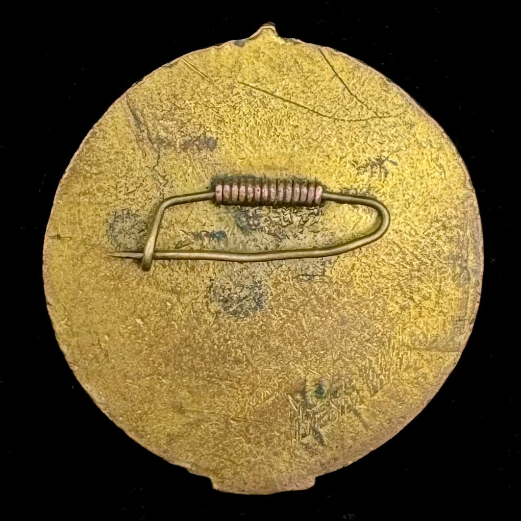 1959 Mongolian First National Youth & Students Great Festival Badge – Rarest Sukhbaatar Portrait Type, Original Issue