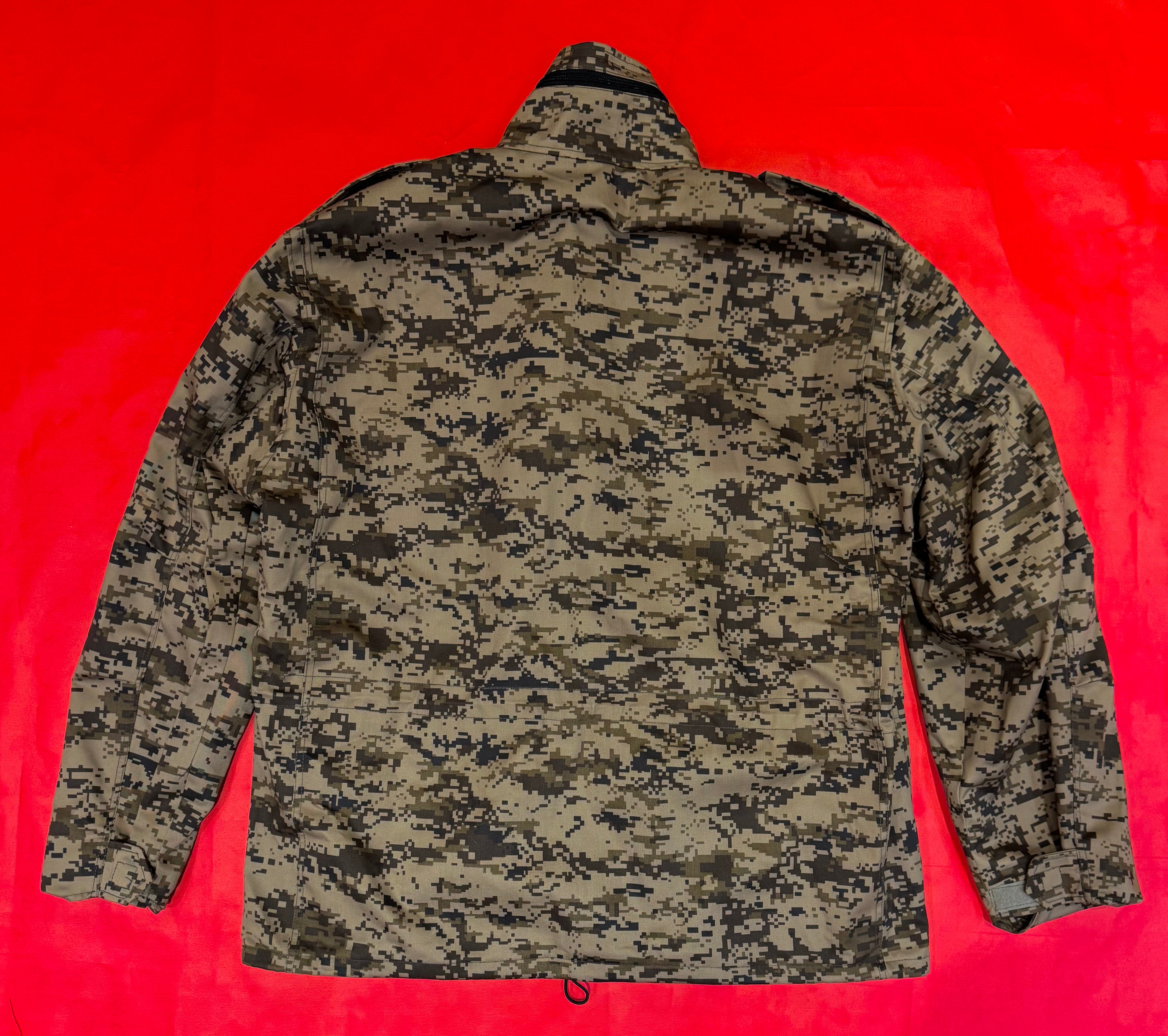 Mongolian Army M-65 Camouflage Field Jacket – Size Large (New)