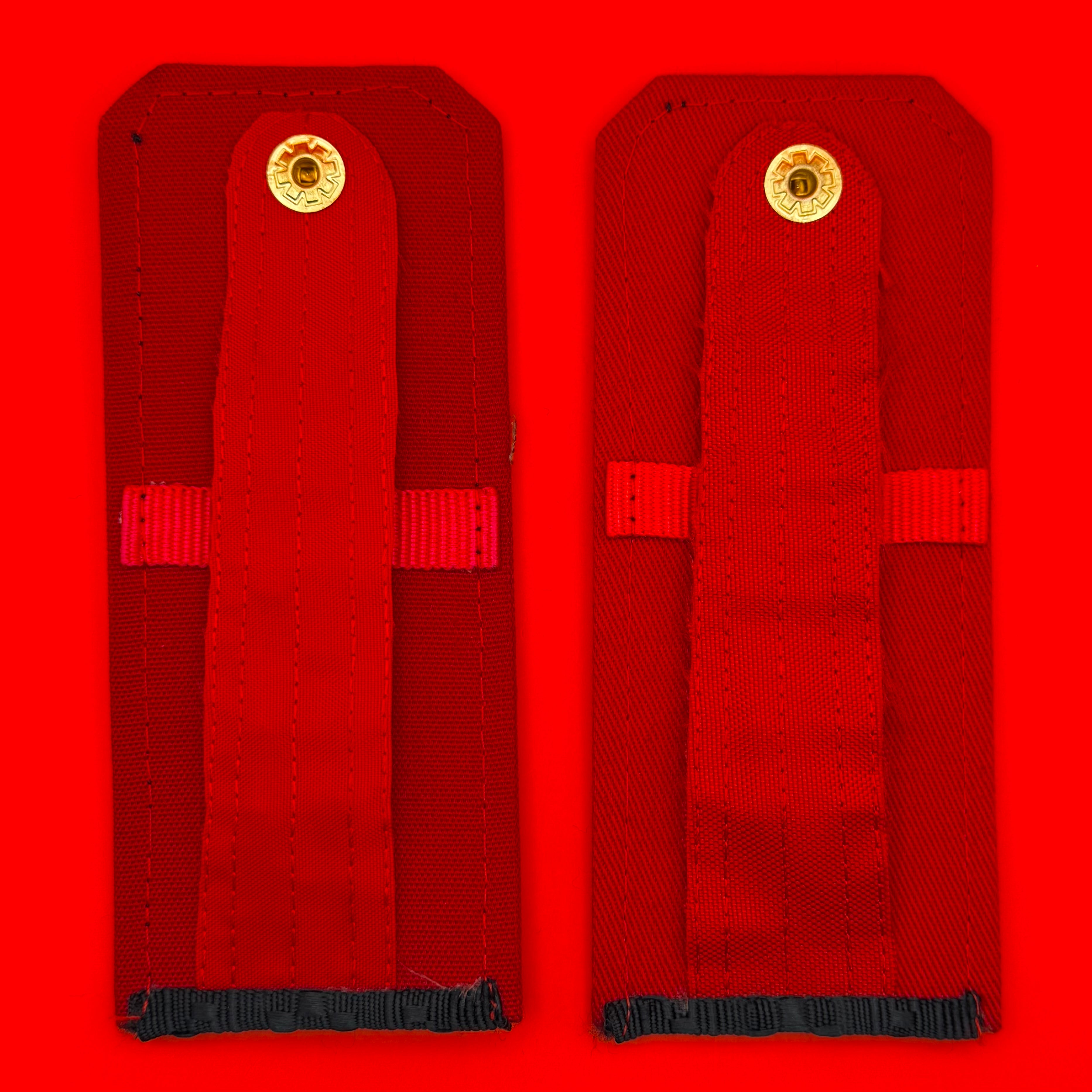 Mongolian Army Sergeant Major Shoulder Boards With Gold Chevrons