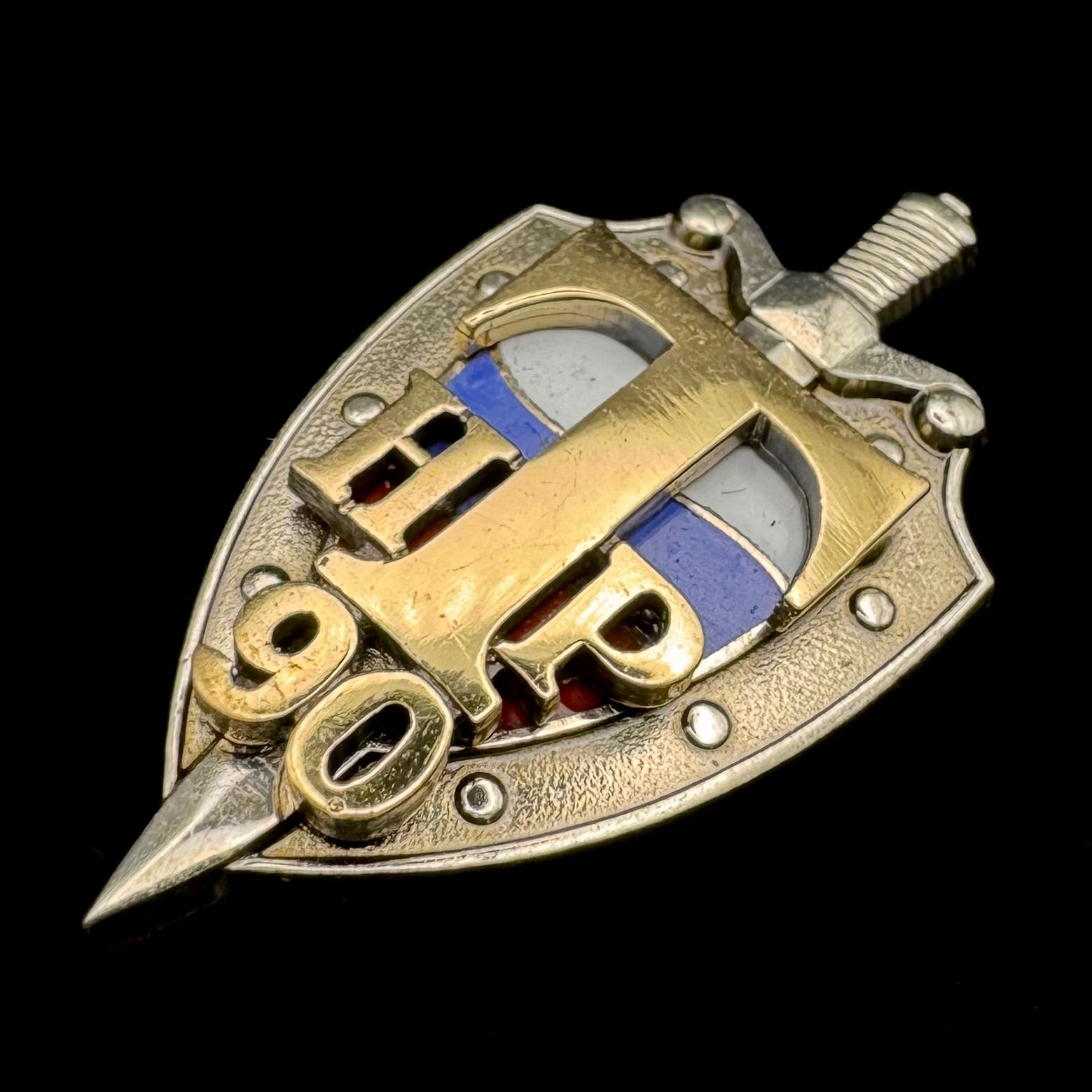 2015 Russian SVR Foreign Intelligence “Scientific & Technical Intelligence” 90th Anniversary Badge – Directorate T, Original Issue