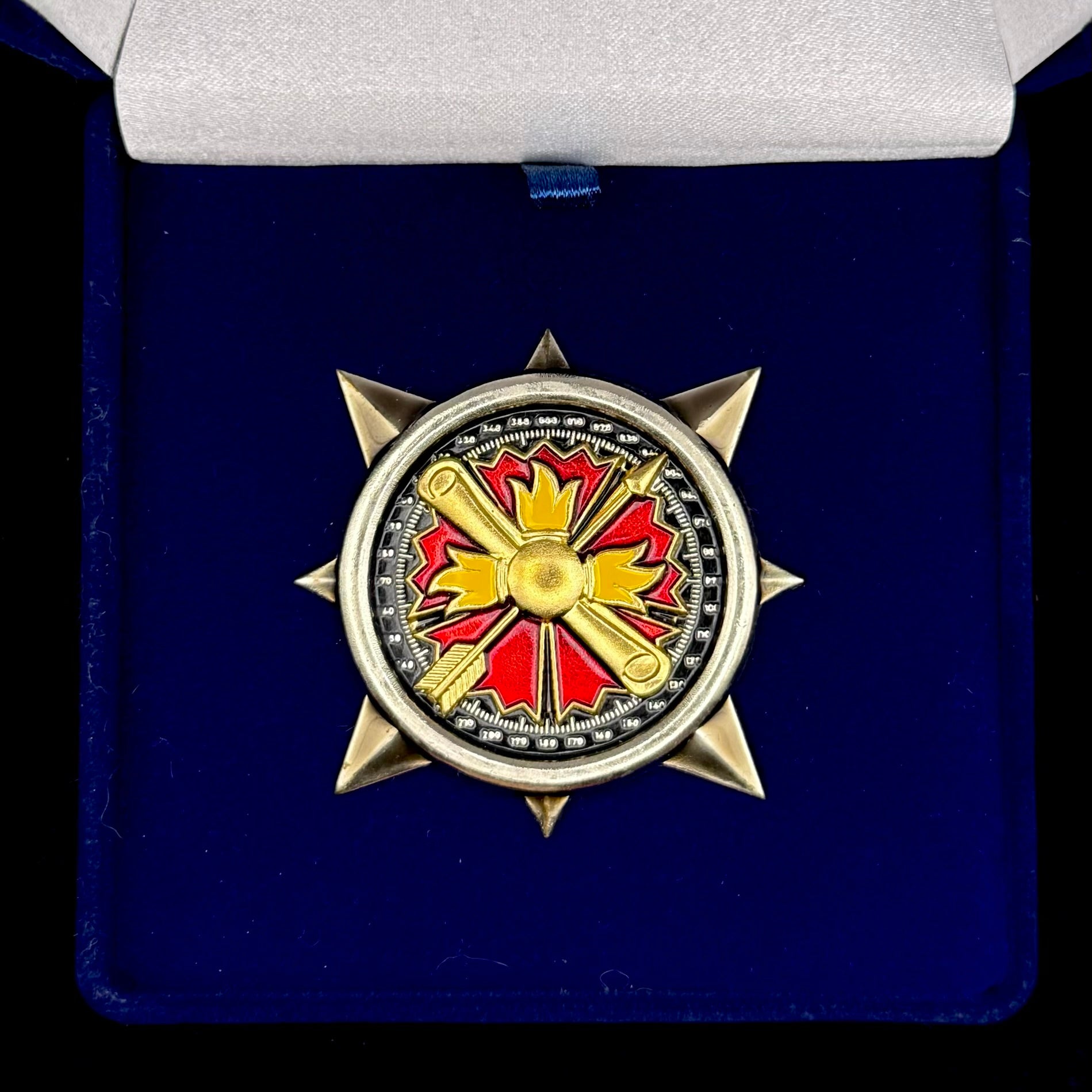 Russian GRU Military Special Research Intelligence “Unit 75856” 5th Anniversary Table Medal with Award Case – Rare Original Issue