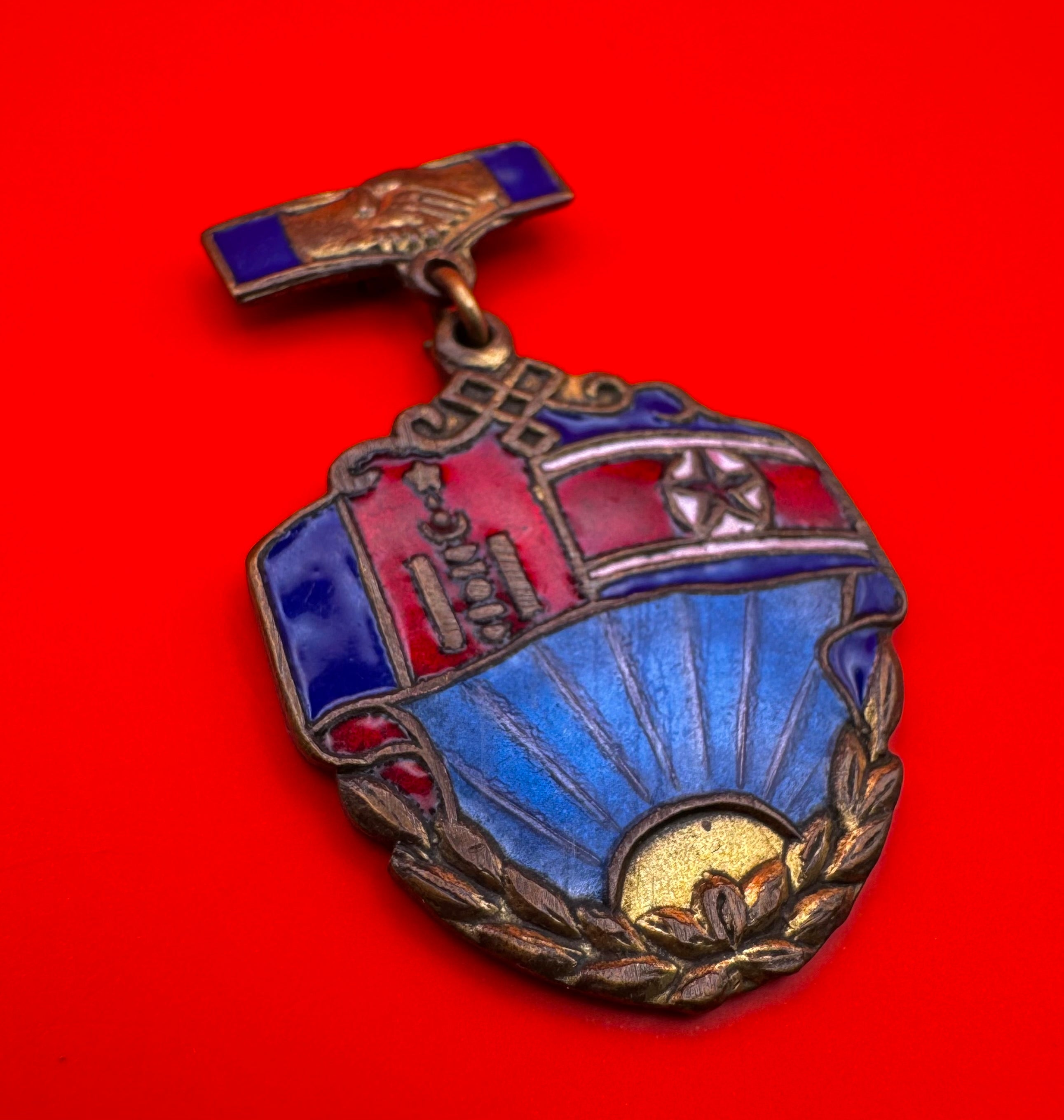 1950s Mongolia & North Korea Friendship Badge