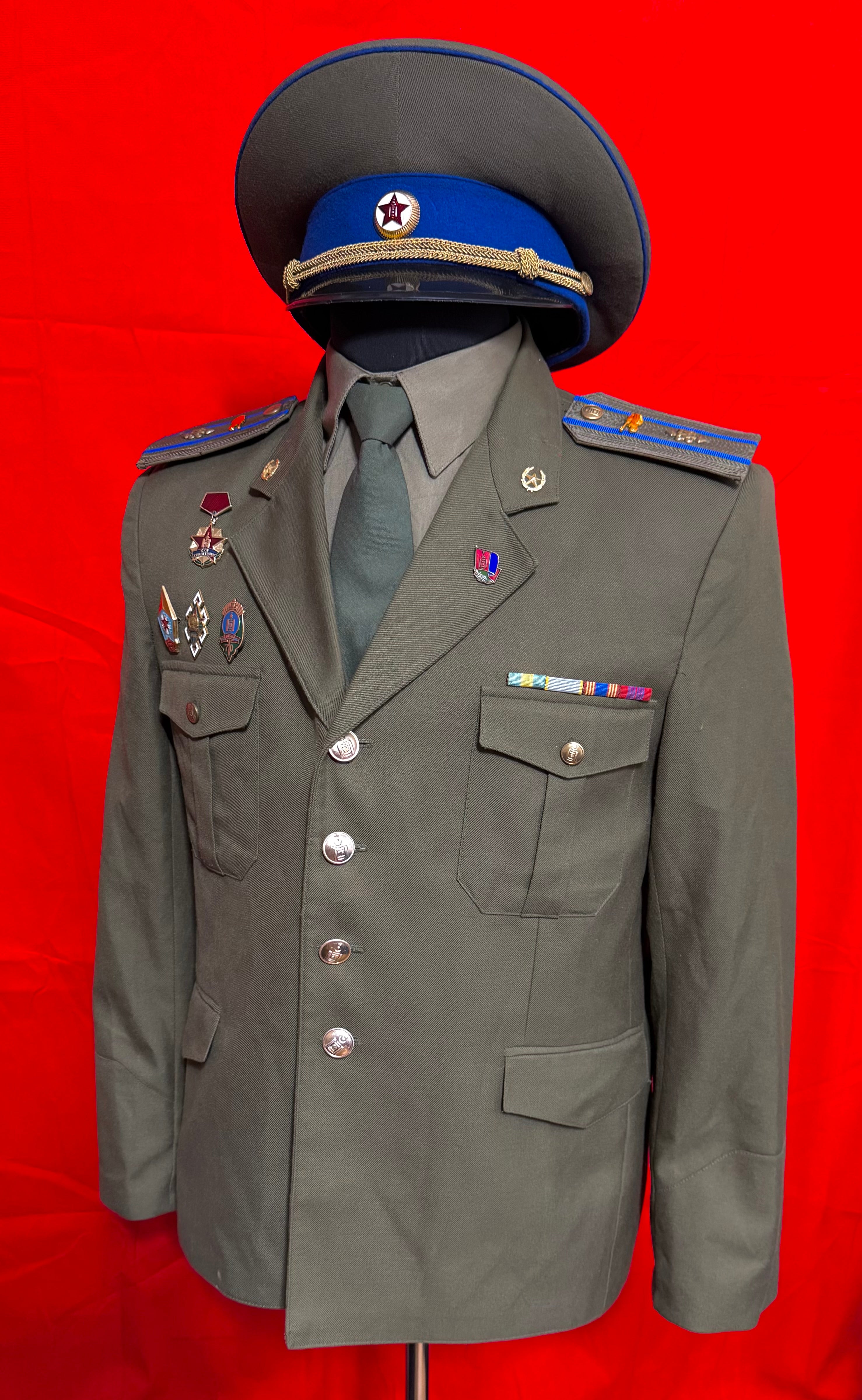 1990s Mongolian Army Major Service Uniform Set