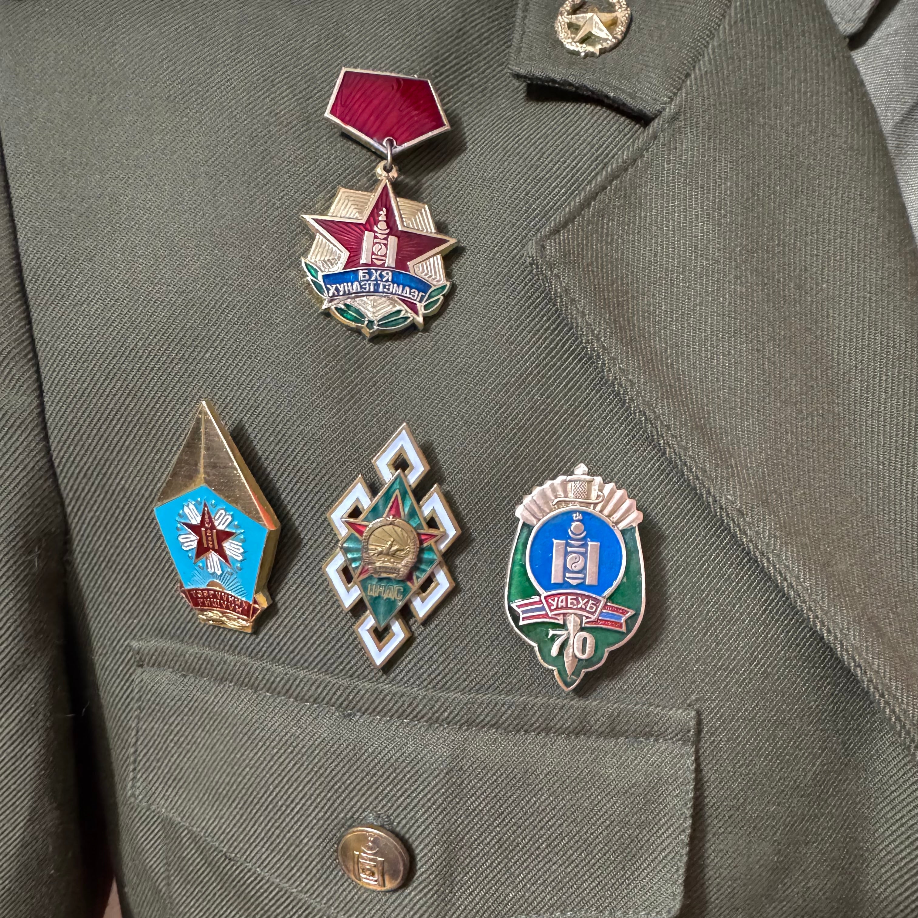 1990s Mongolian Army Major Service Uniform Set