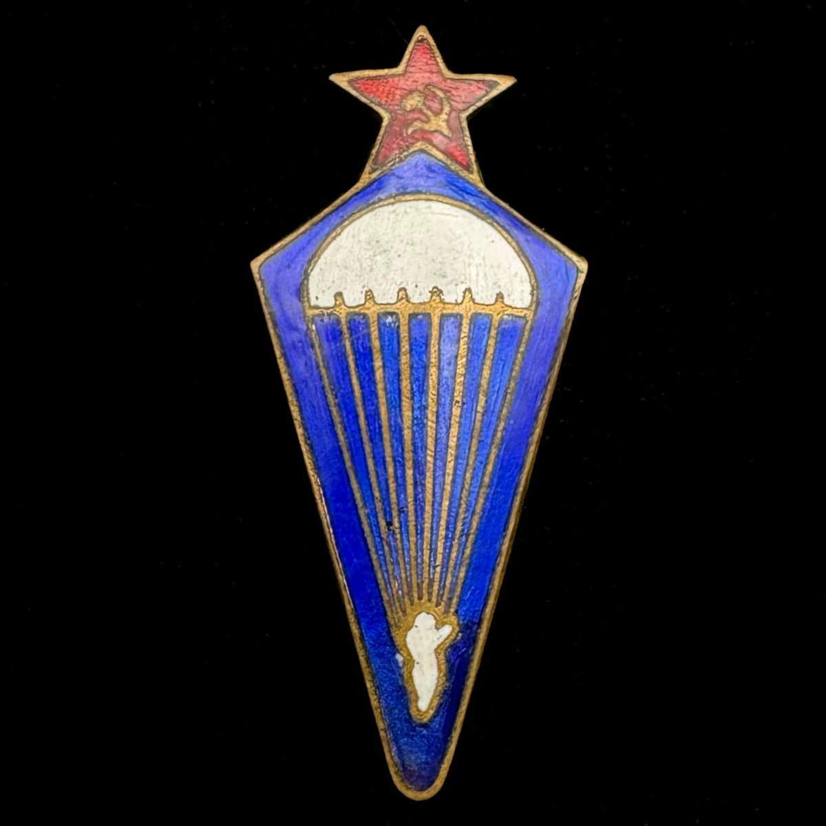 1940s Soviet Red Army Parachute Jump Badge – 1936 Type, Rare Original Issue