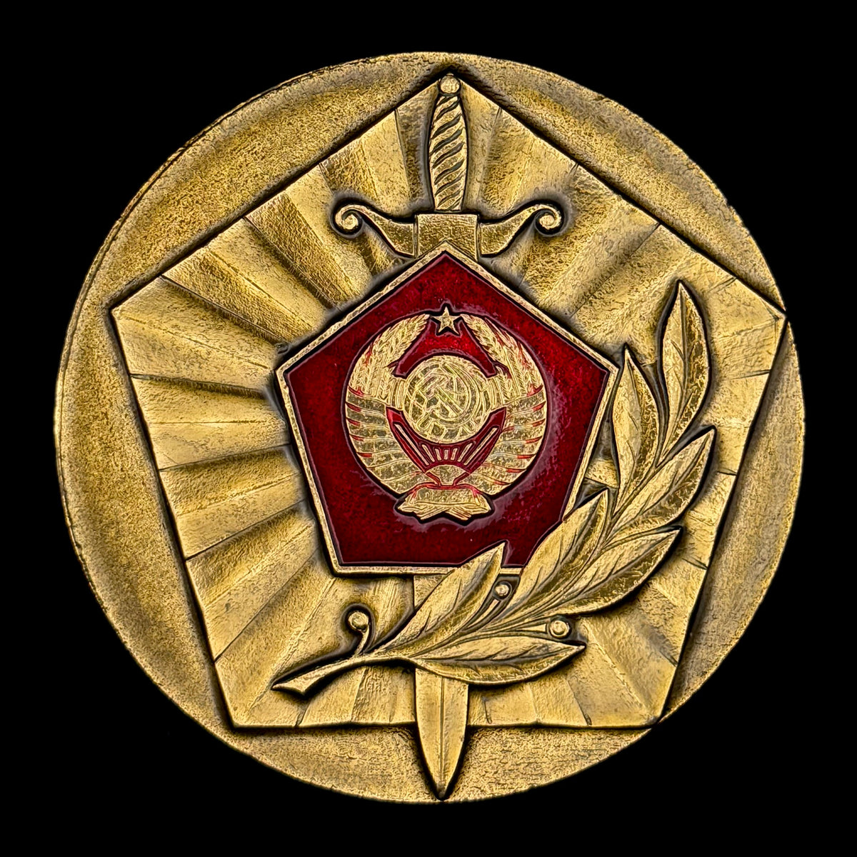 1988 Soviet MVD Moscow Region Criminal Investigation Department 70th Anniversary Table Medal – Rare Original Issue