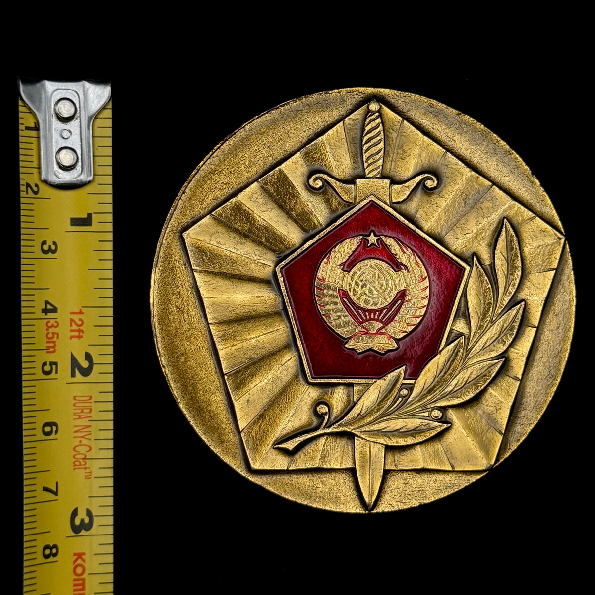 1988 Soviet MVD Moscow Region Criminal Investigation Department 70th Anniversary Table Medal – Rare Original Issue