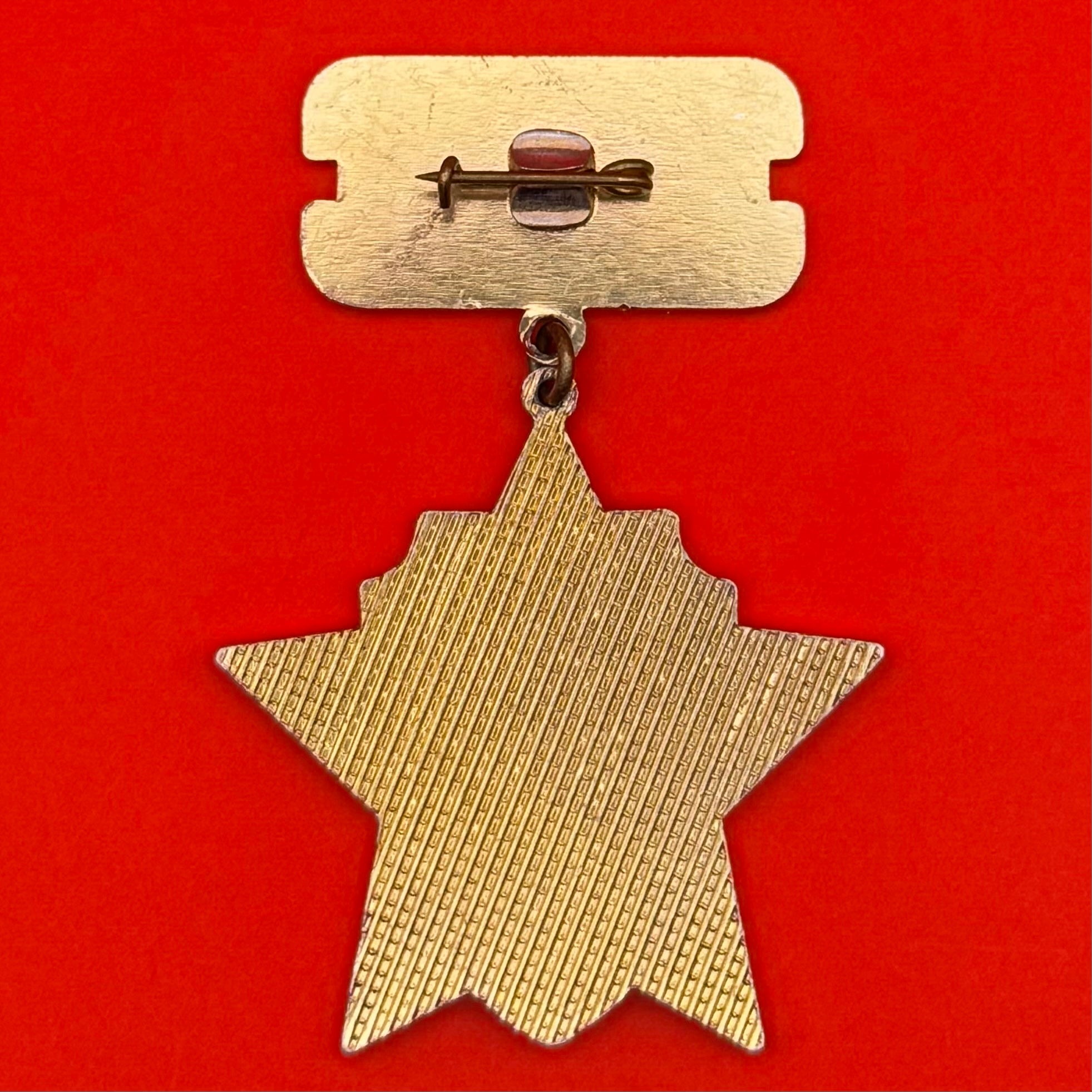 1980s Mongolian Ministry Of Justice Outstanding Employee Badge