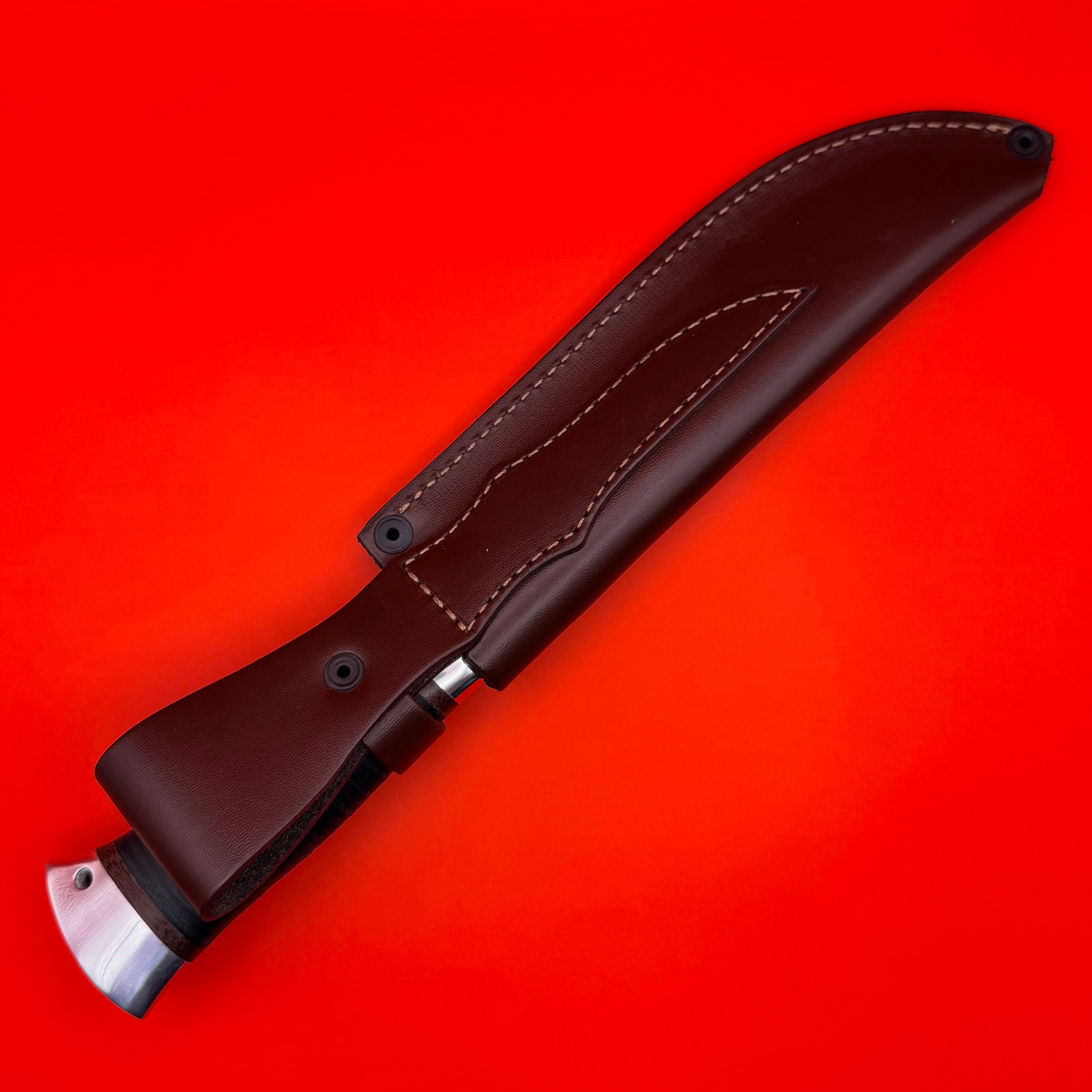 Russian FSB General Rank Service Award Knife With Sheath Zlatoust Gold Inlaid