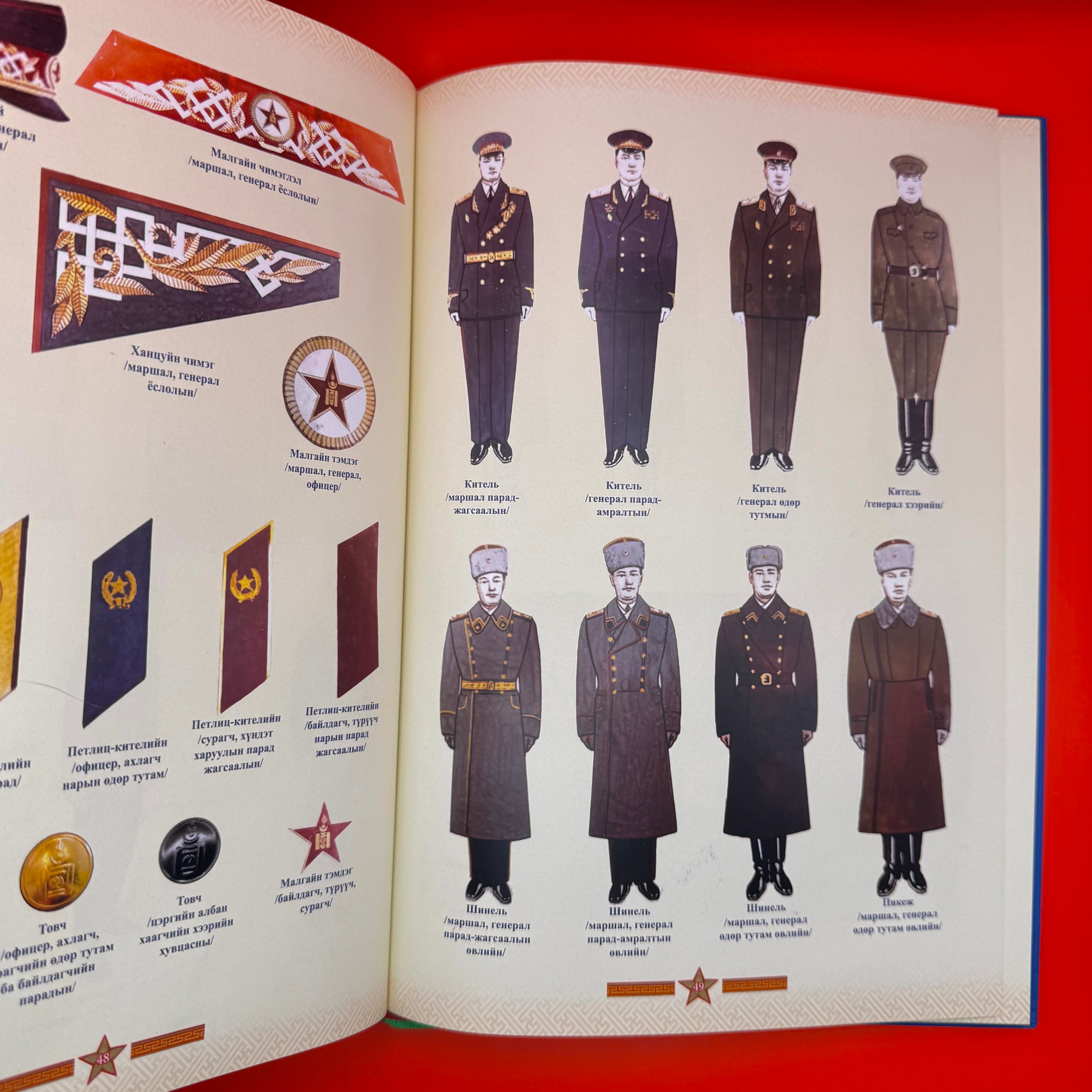 Mongolian Military Dress Uniforms 1921 - Present Photo Book