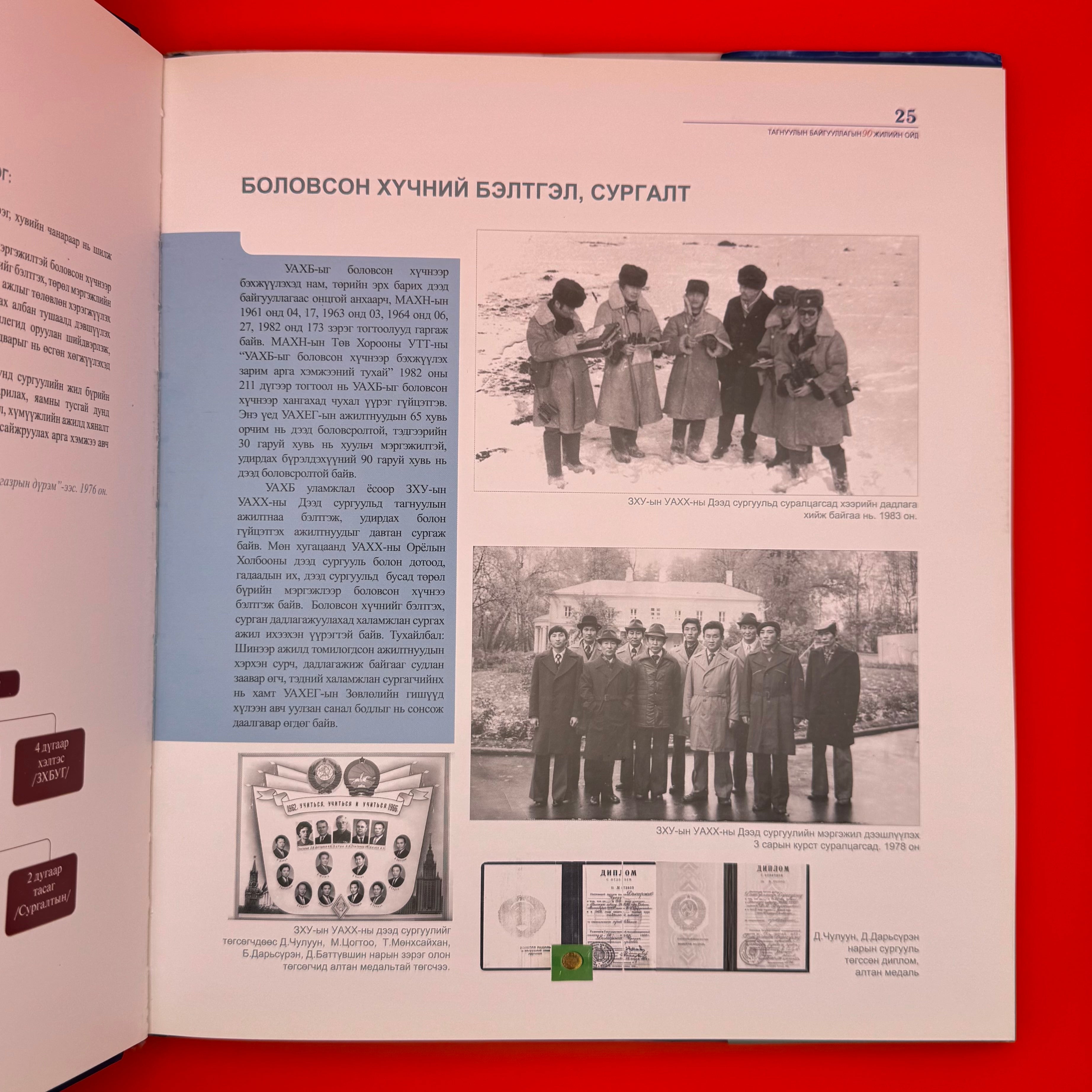 Mongolian Intelligence Agency 90th Anniversary Book Scarce