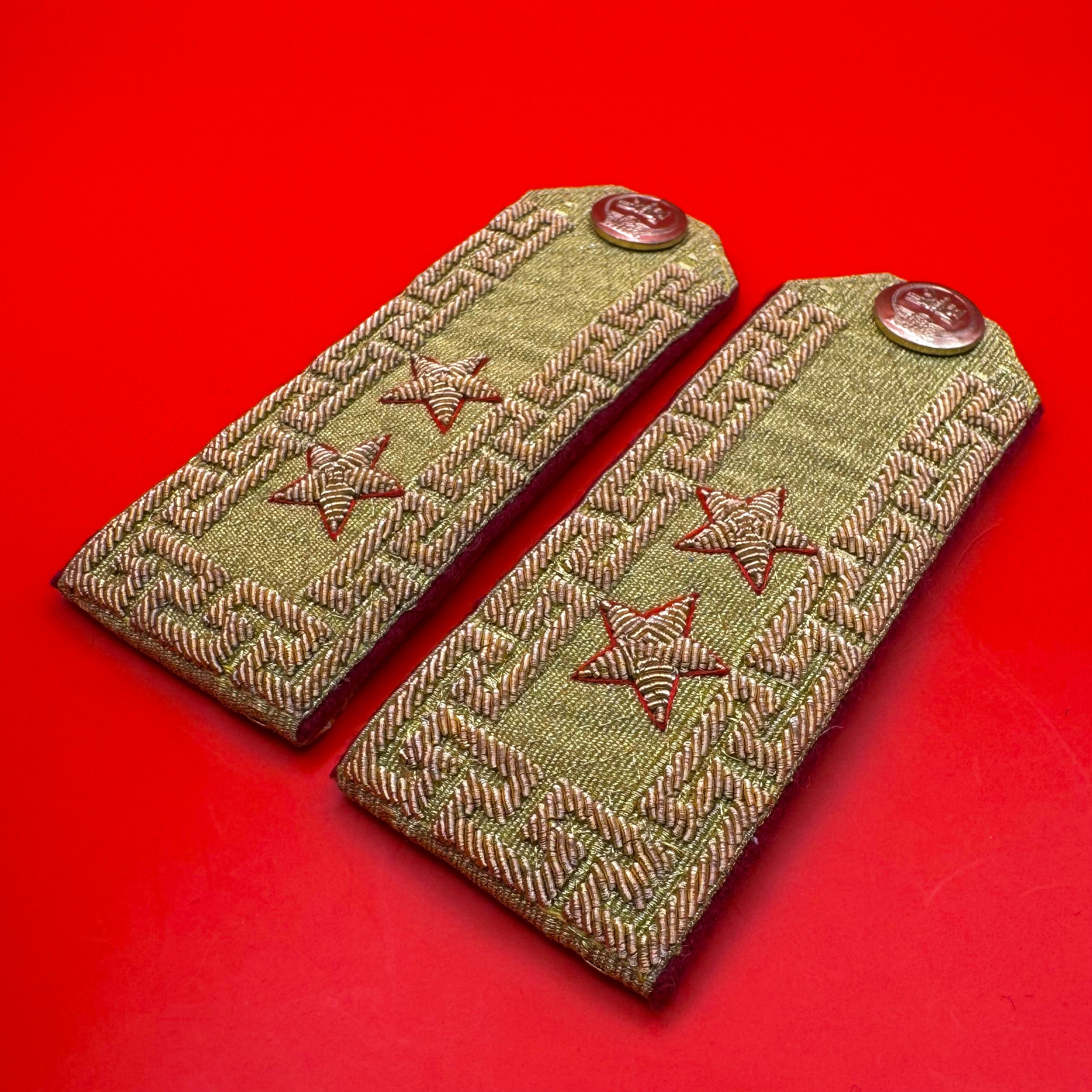Mongolian Army Major General Rank Parade Shoulder Boards