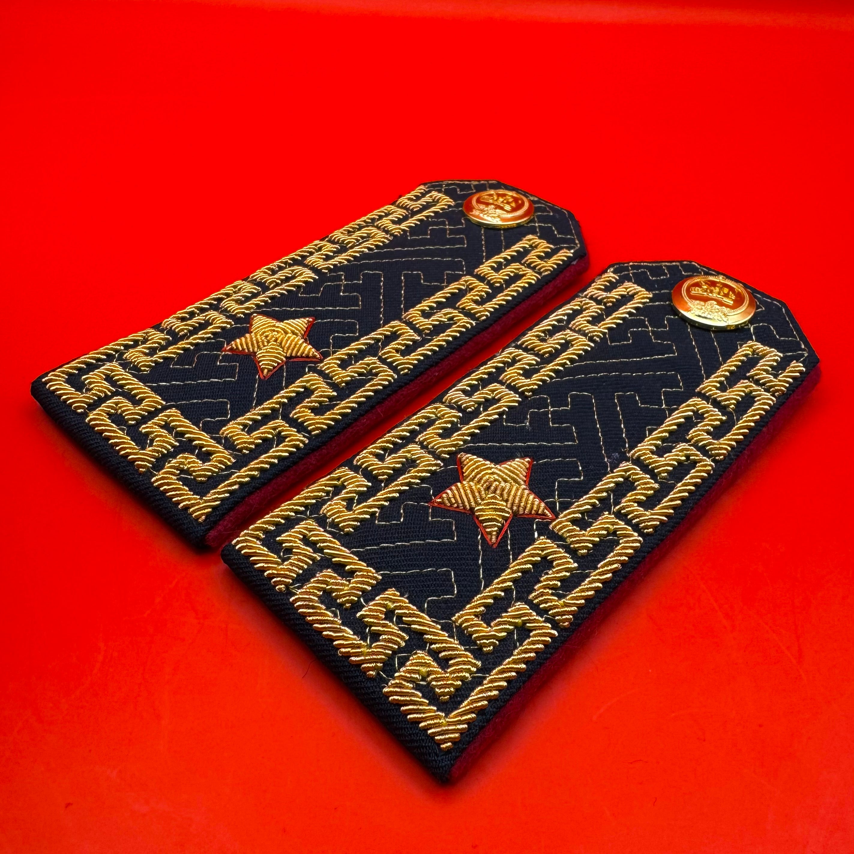Mongolian Army Brigadier General Rank Shoulder Boards
