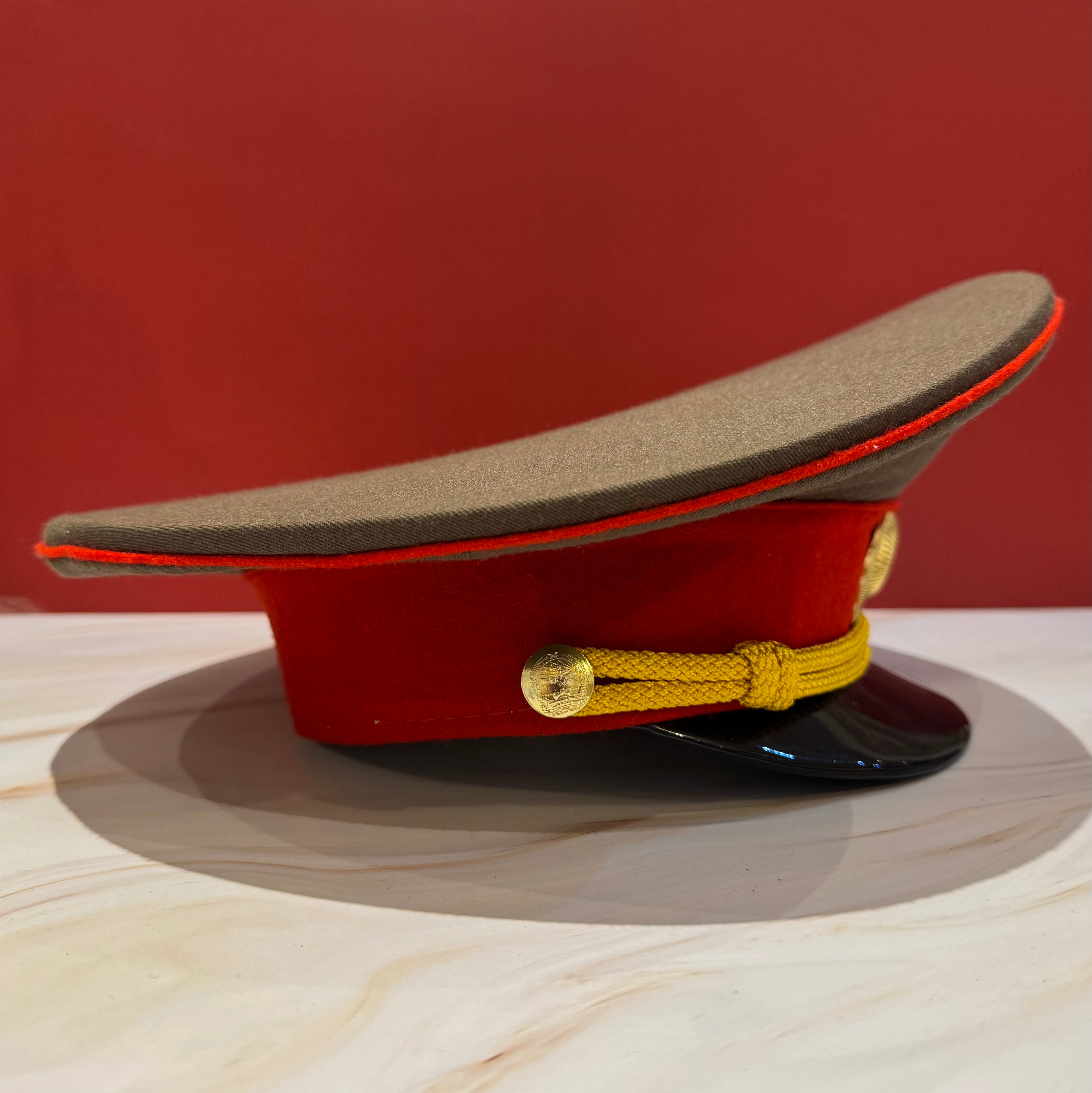 1980s Mongolian People's Army General Rank Service Visor Cap Near Mint