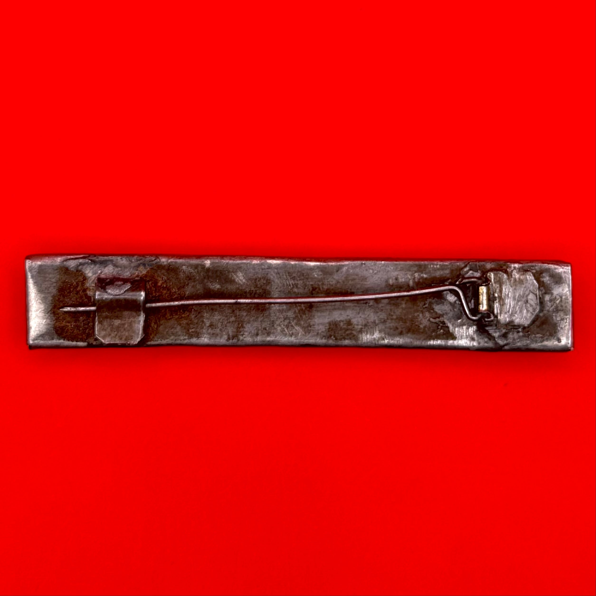 1990s Mongolian Military Ribbon Bar Vintage Metal Frame