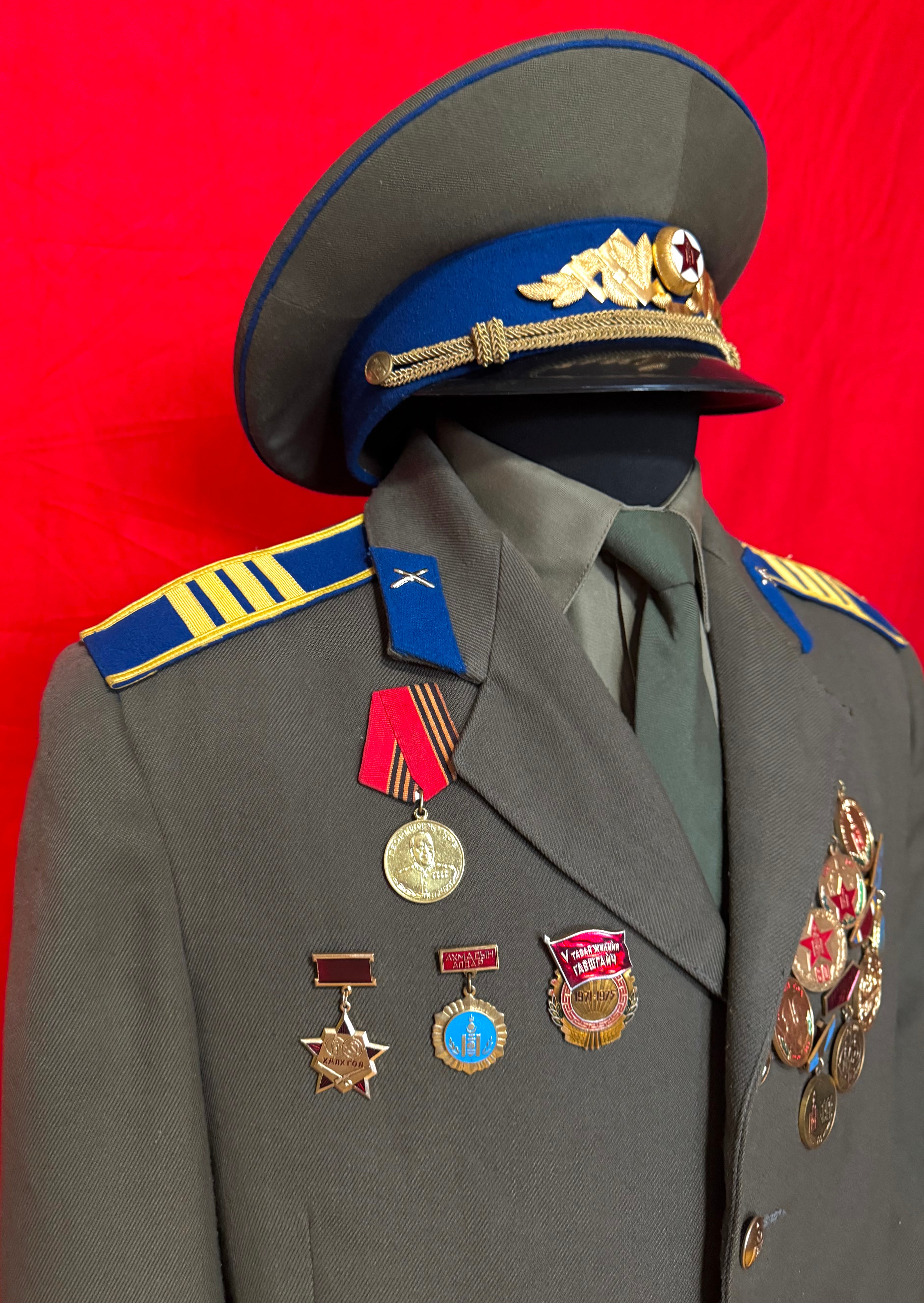 Mongolian People's Army Officer Uniform w/ Awards & Documents – Rare Complete Set