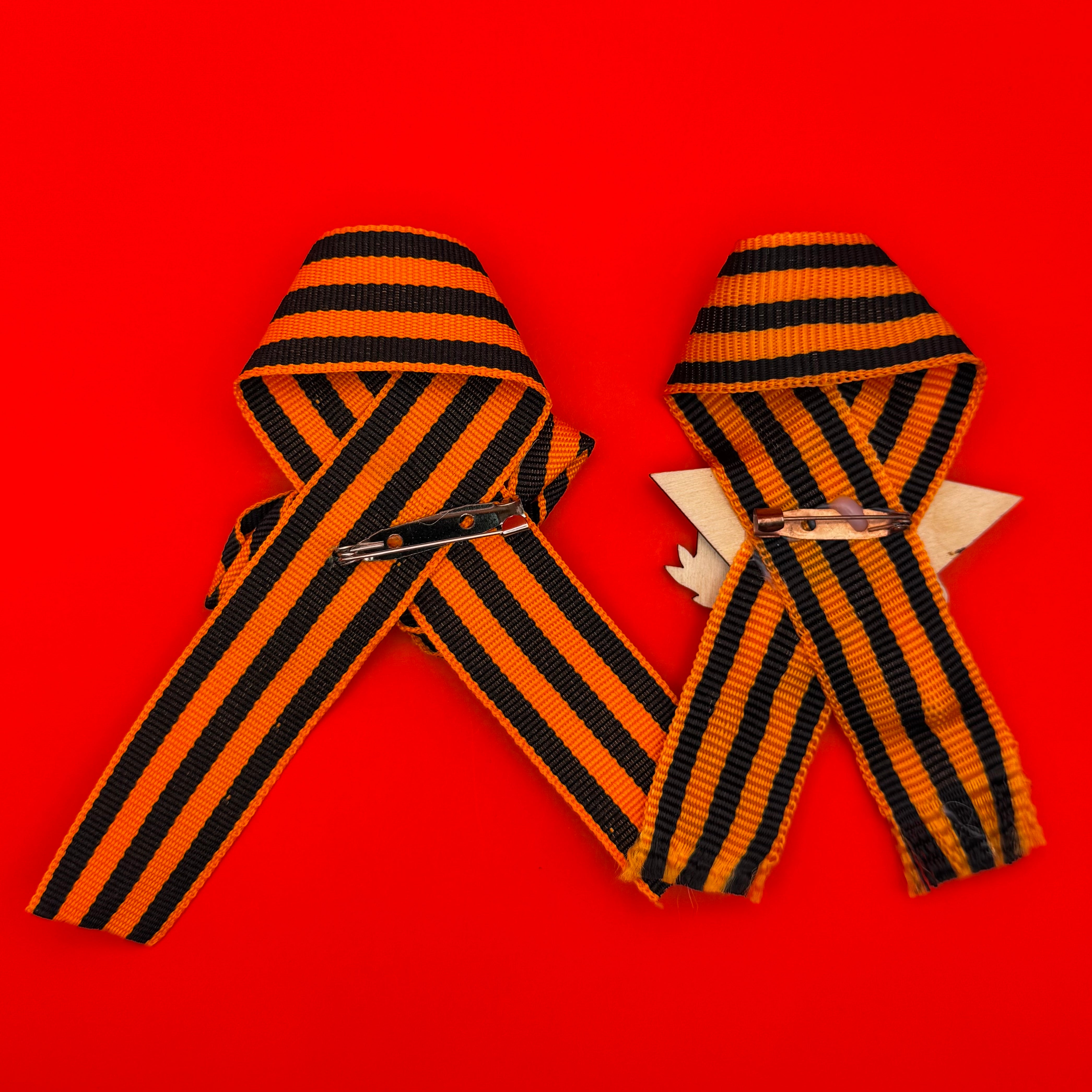 Russian Victory Day Saint George Ribbon Badges – Set of 2