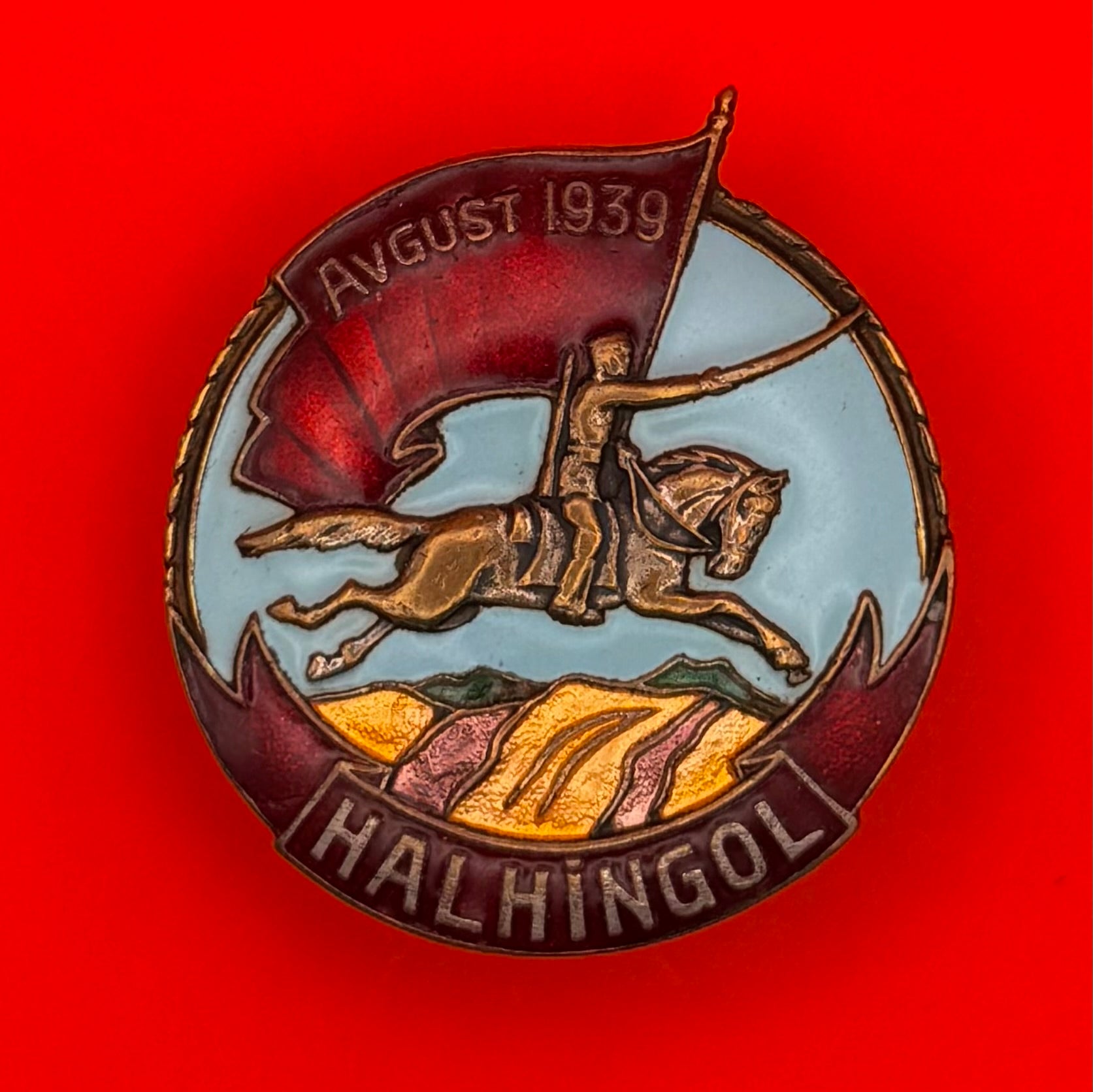 1939 WW2 Mongolia Victory of Khalkhin Gol Medal w/ Award Document