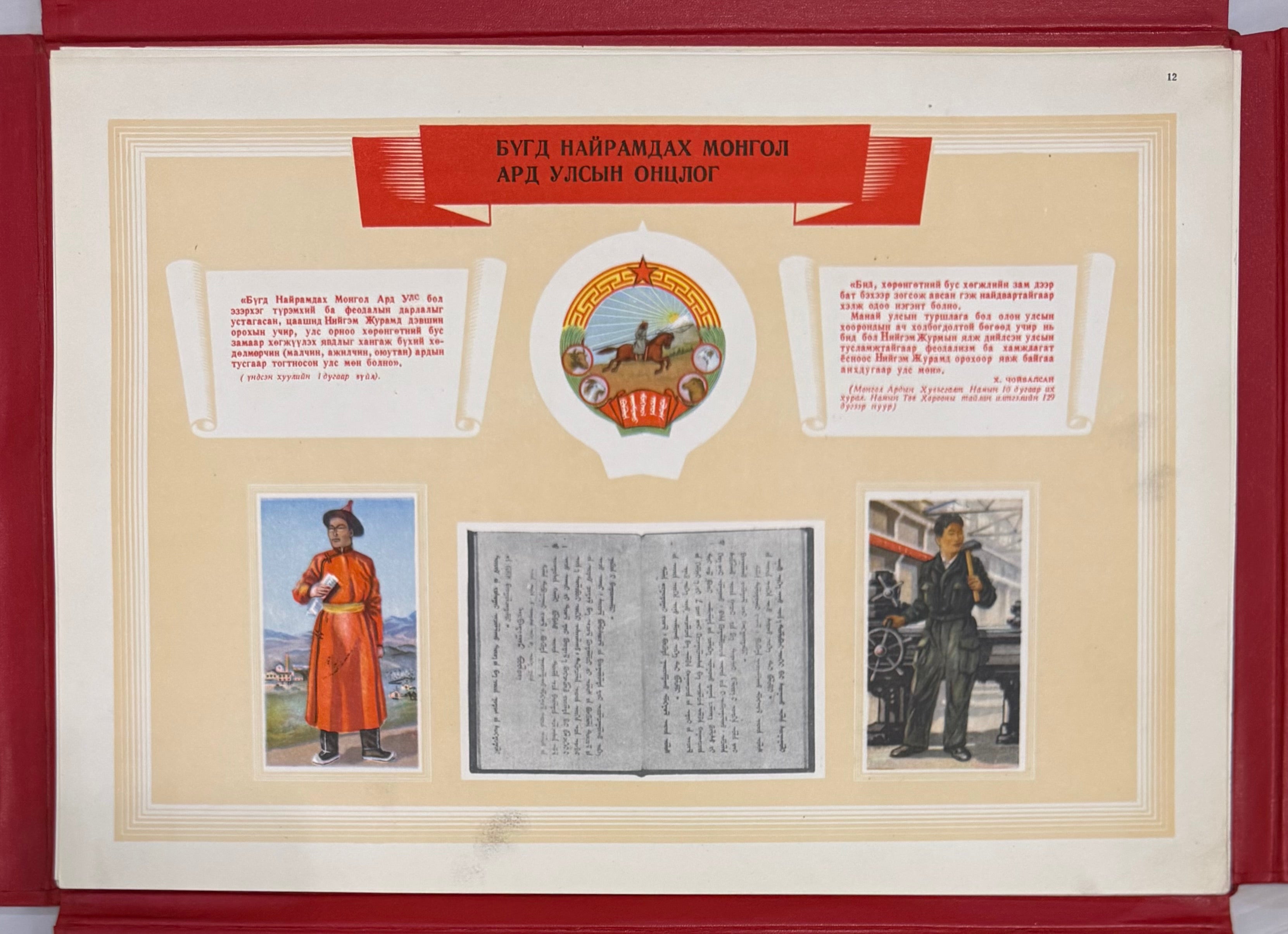 1946 Mongolian MPRP 25th Anniversary Album – Issued to Top Officials Only