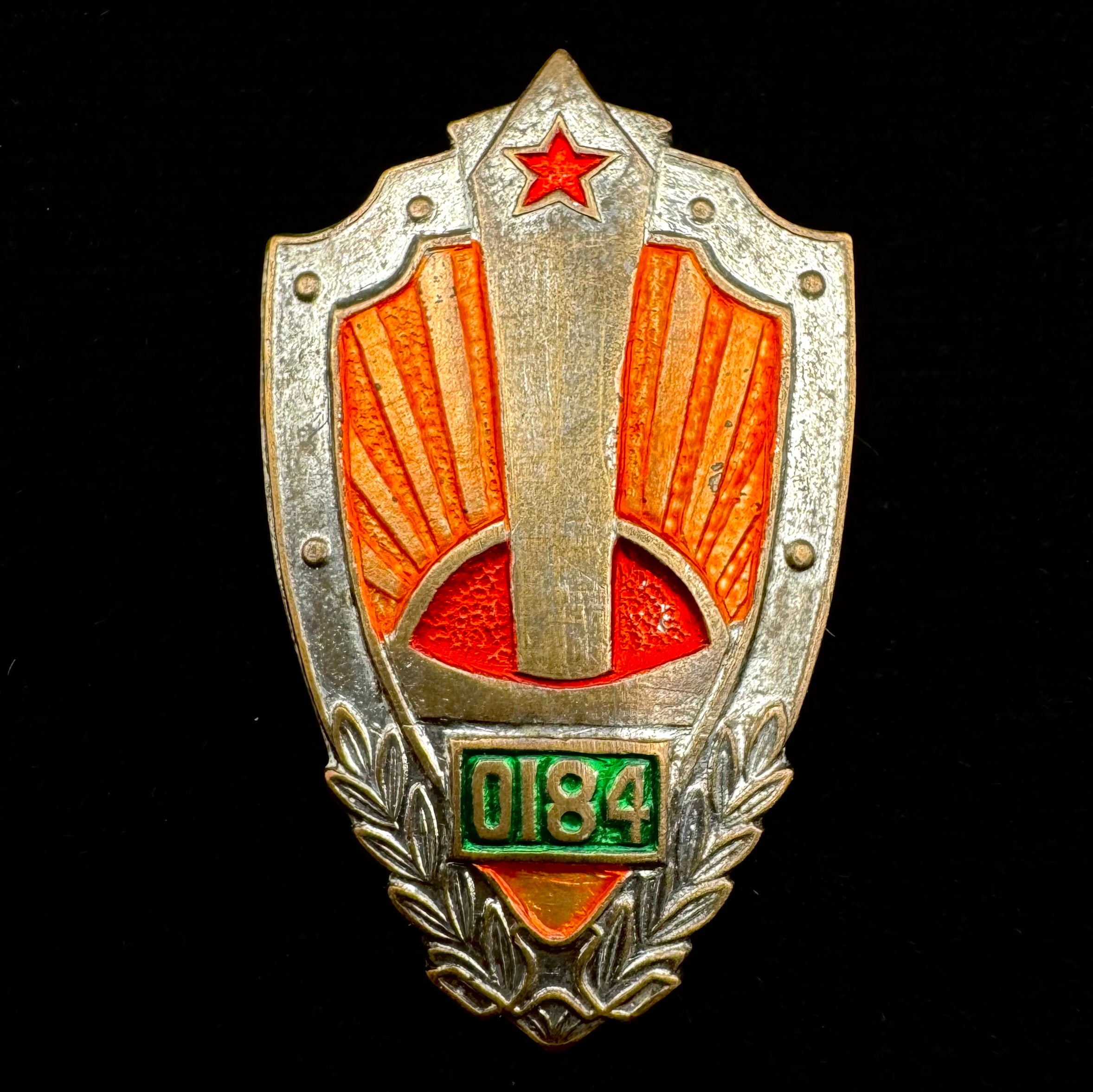 1970s Mongolian Border Guard 0184th Unit Honorary Badge – 1st Variation