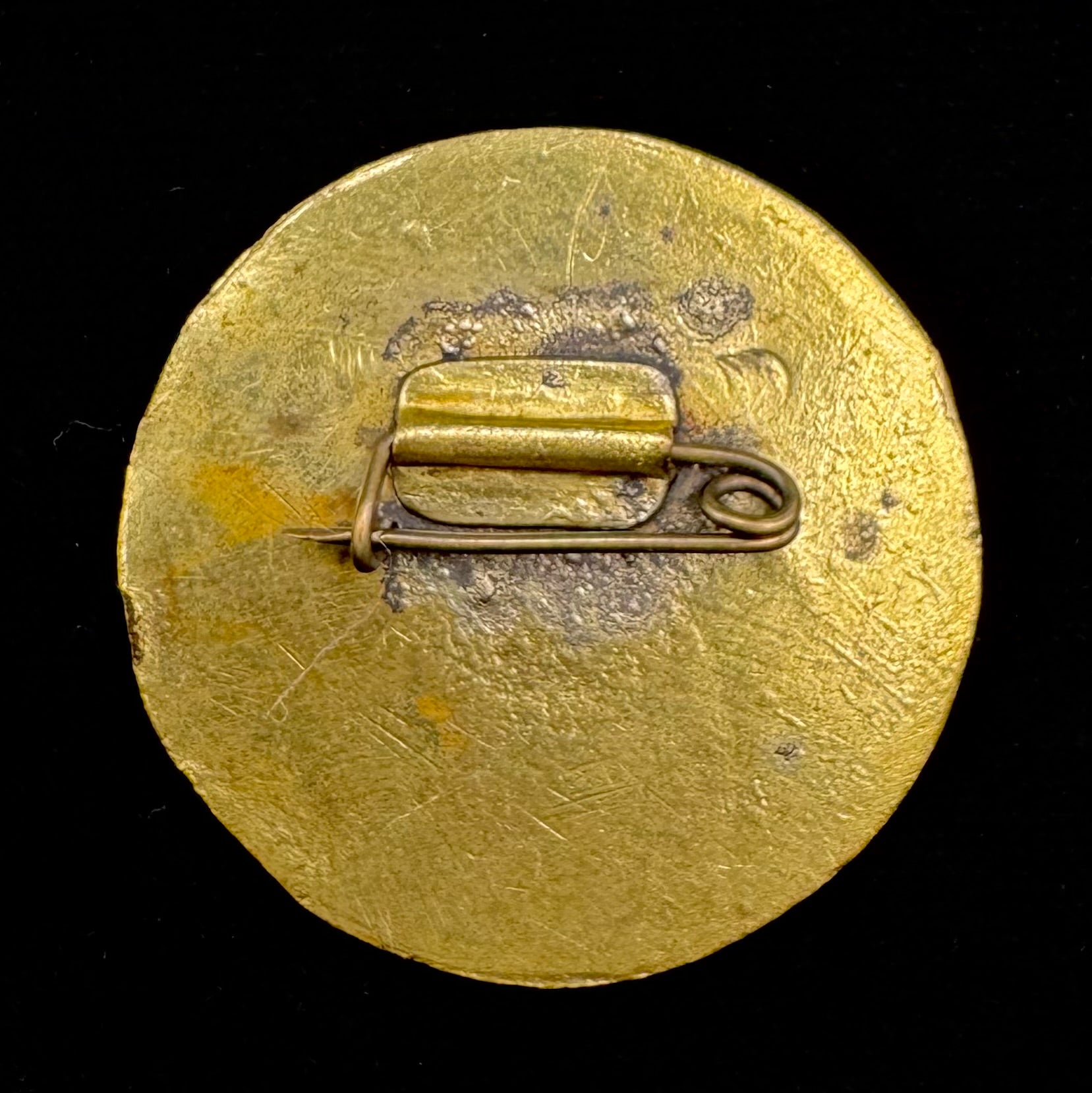 1970s Mongolian Buddhist Badge – Rare Religious Symbolism, Communist Era