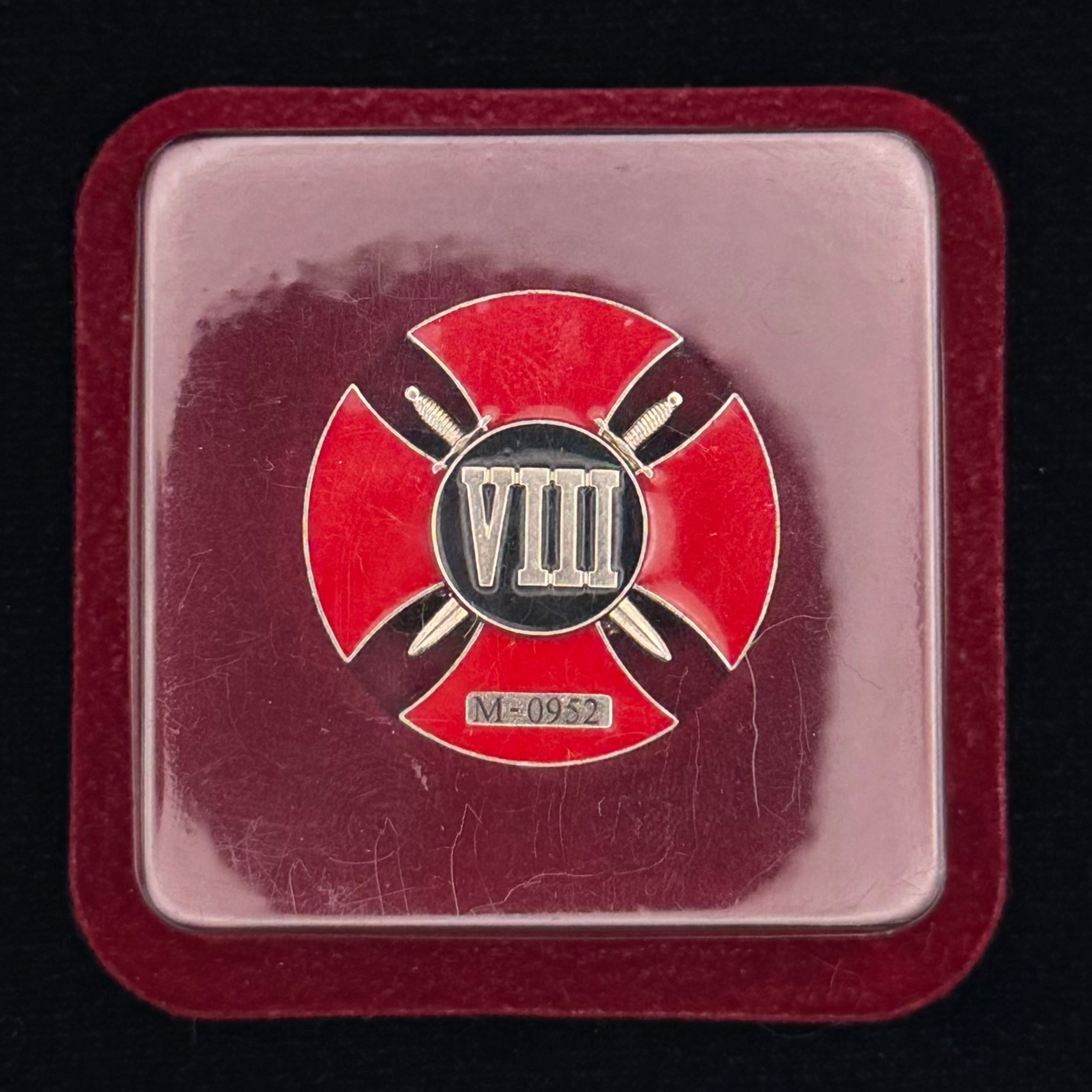 PMC Wagner VIII Wounds Cross Badge w/ Original Case – Rare Survivorship Award