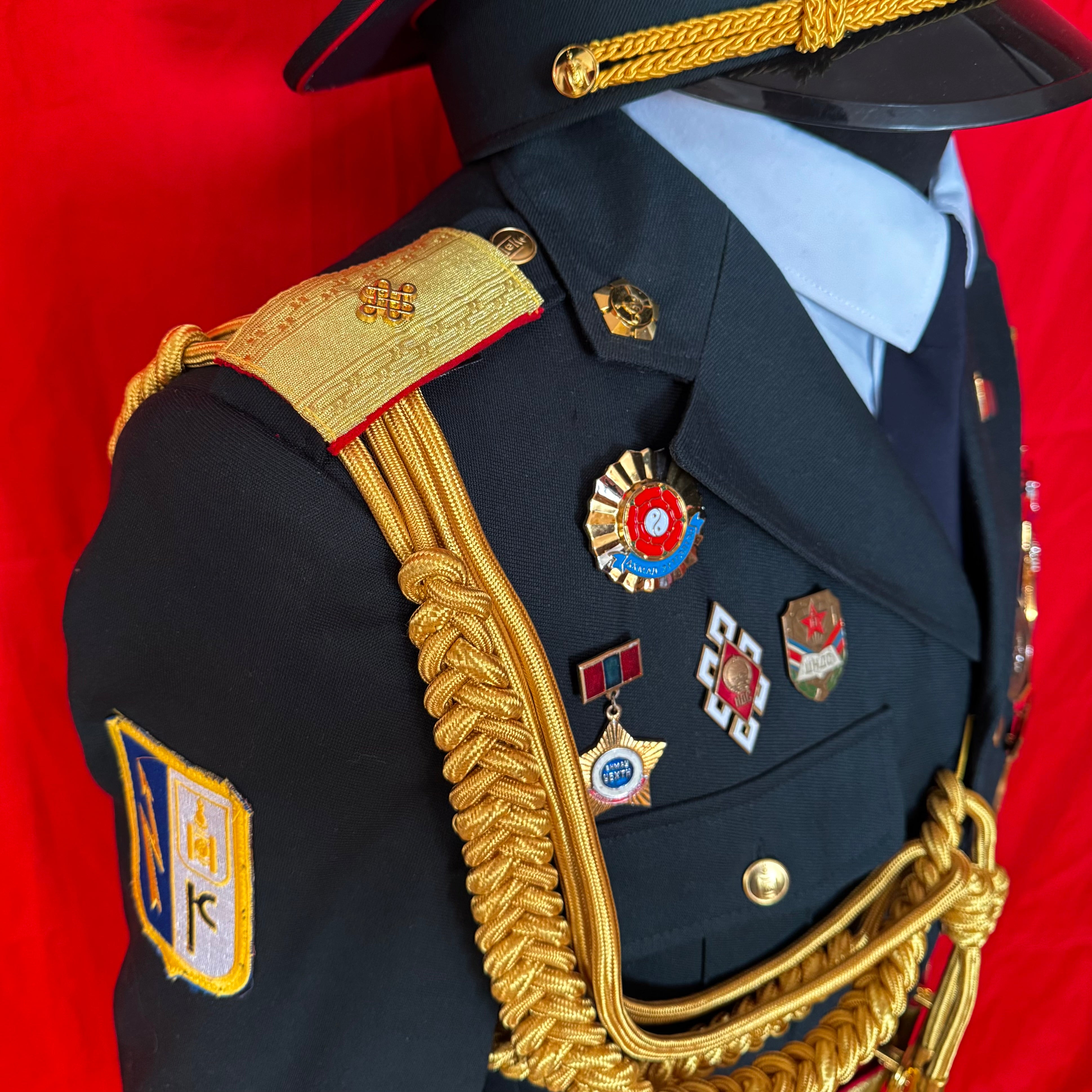 2000s Mongolian Army Major Officer Parade Full Uniform with Awards – Rare Discontinued Pattern – Complete Set