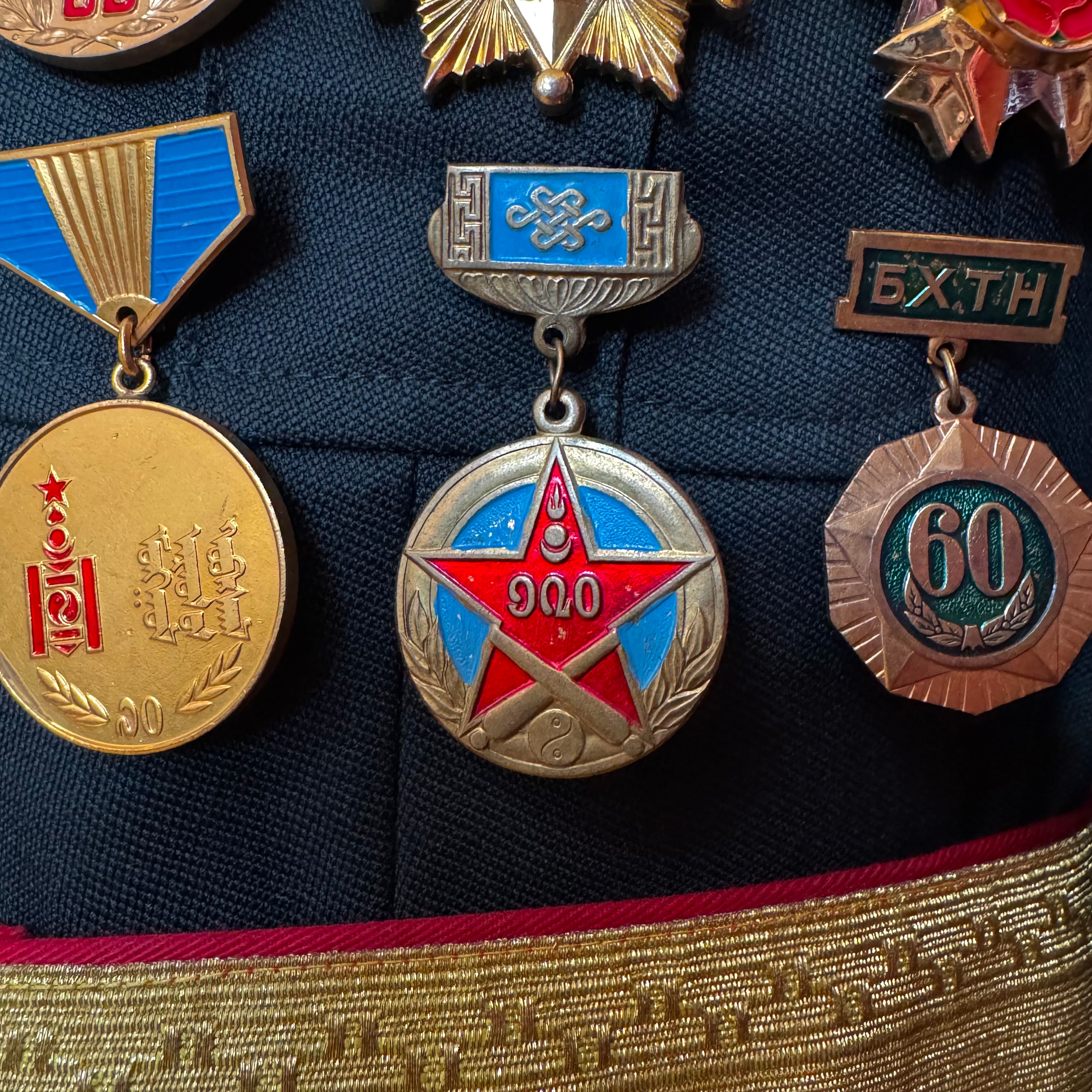 2000s Mongolian Army Major Officer Parade Full Uniform with Awards – Rare Discontinued Pattern – Complete Set