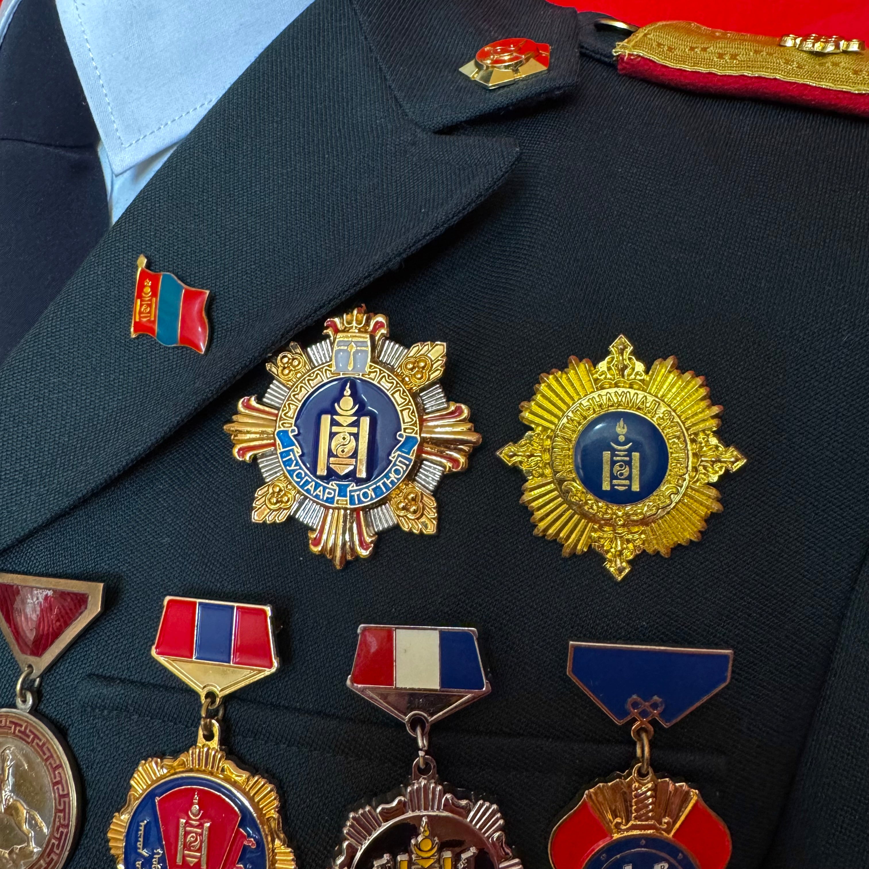 2000s Mongolian Army Major Officer Parade Full Uniform with Awards – Rare Discontinued Pattern – Complete Set