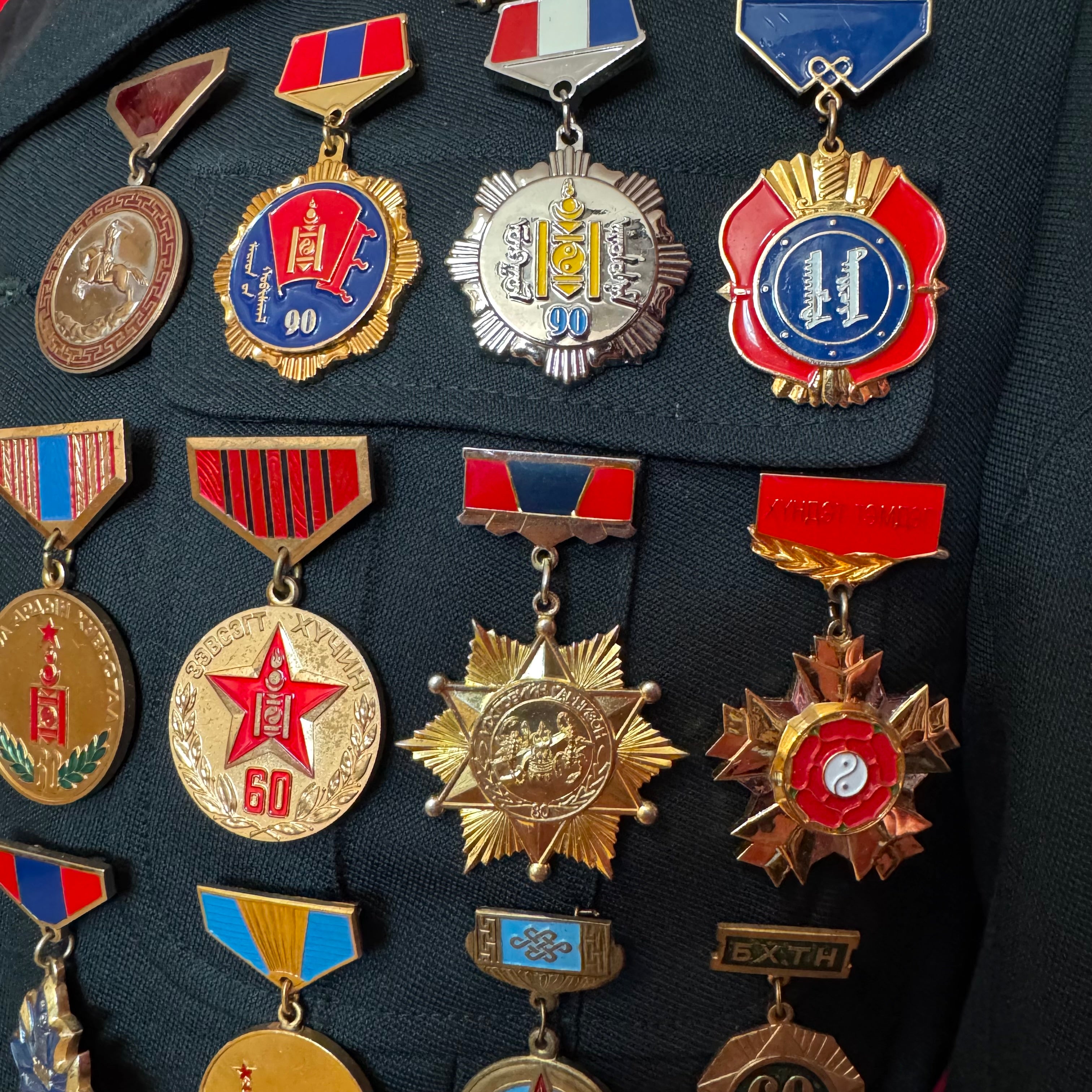 2000s Mongolian Army Major Officer Parade Full Uniform with Awards – Rare Discontinued Pattern – Complete Set