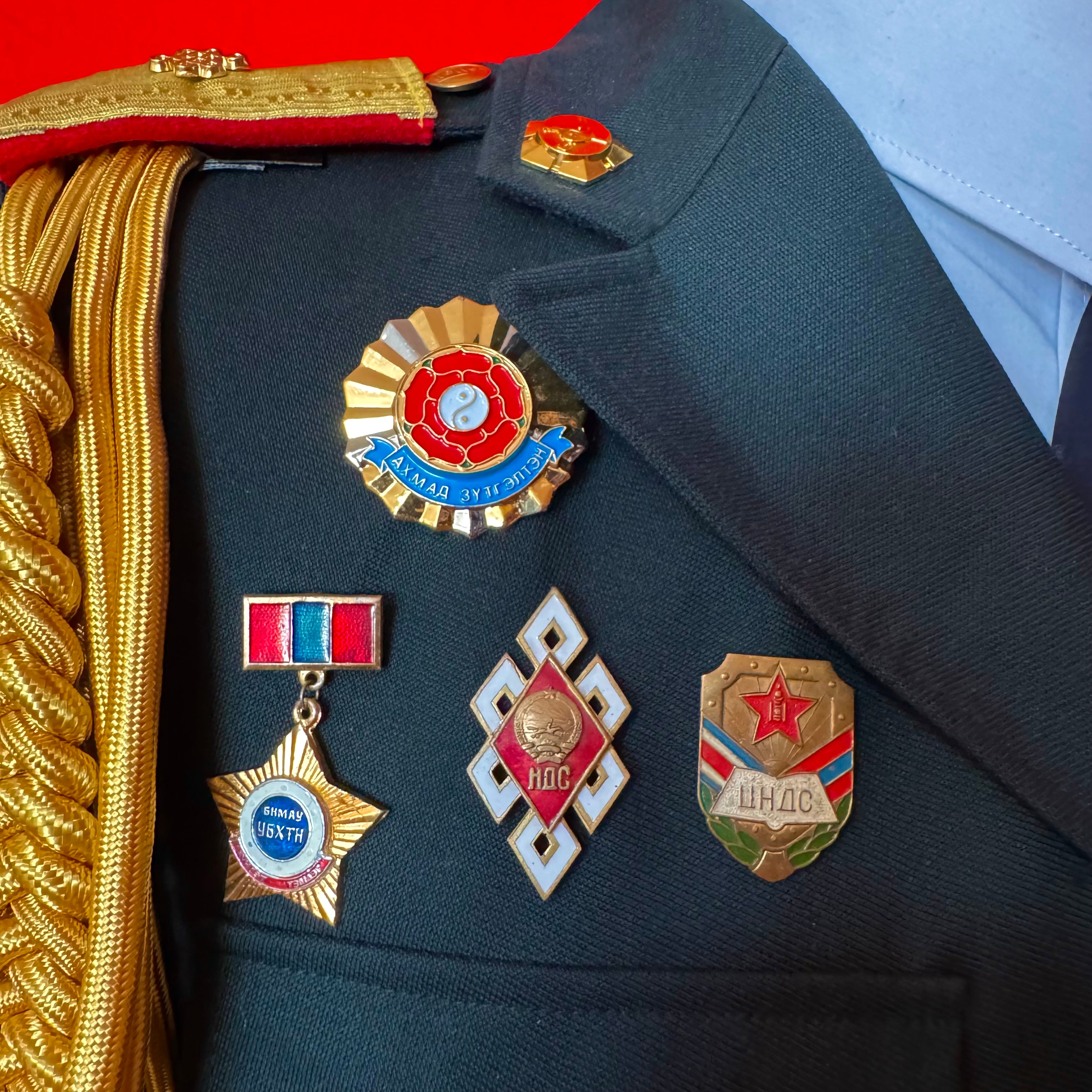 2000s Mongolian Army Major Officer Parade Full Uniform with Awards – Rare Discontinued Pattern – Complete Set