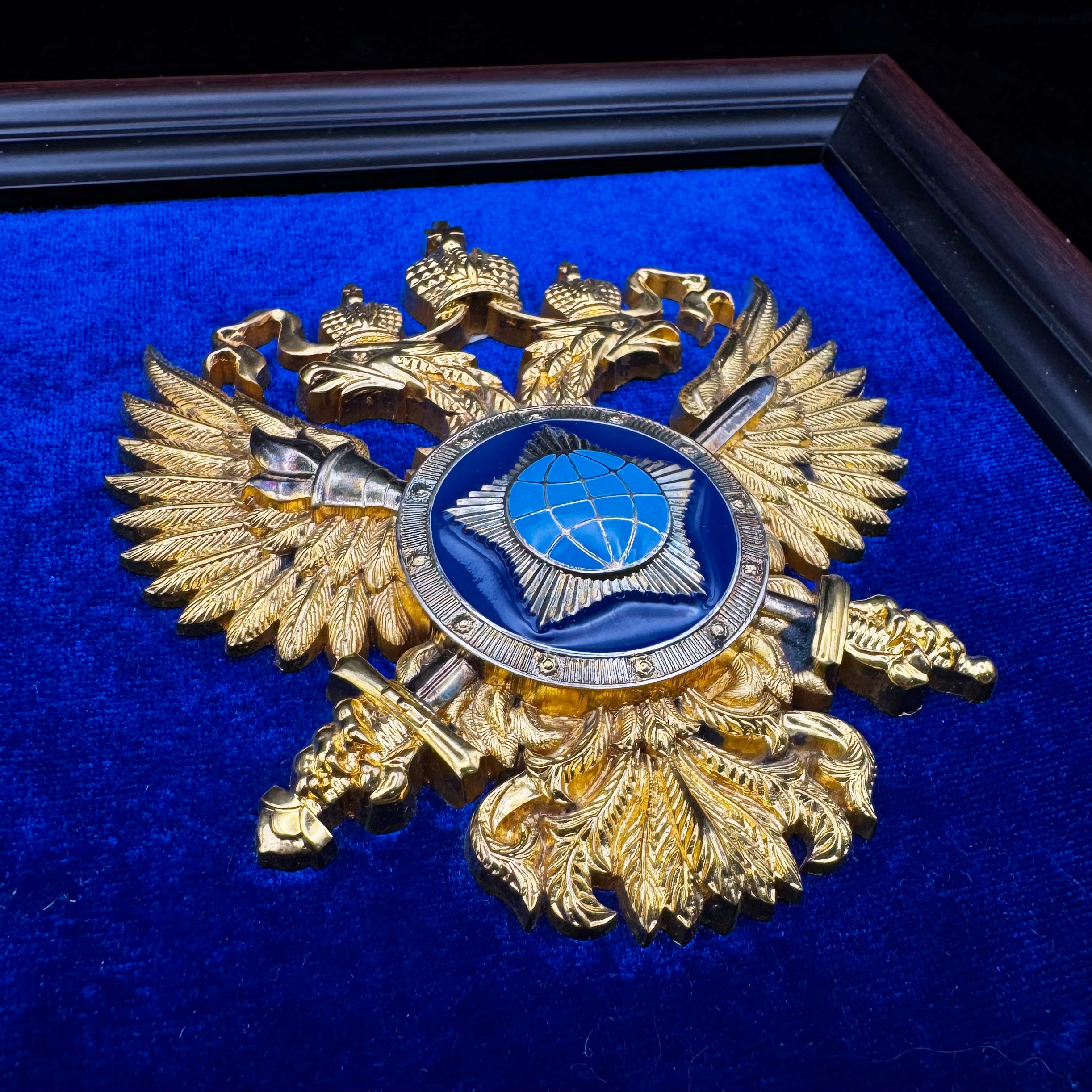 Russian SVR Foreign Intelligence Service Wall & Desk Display – Official Issue