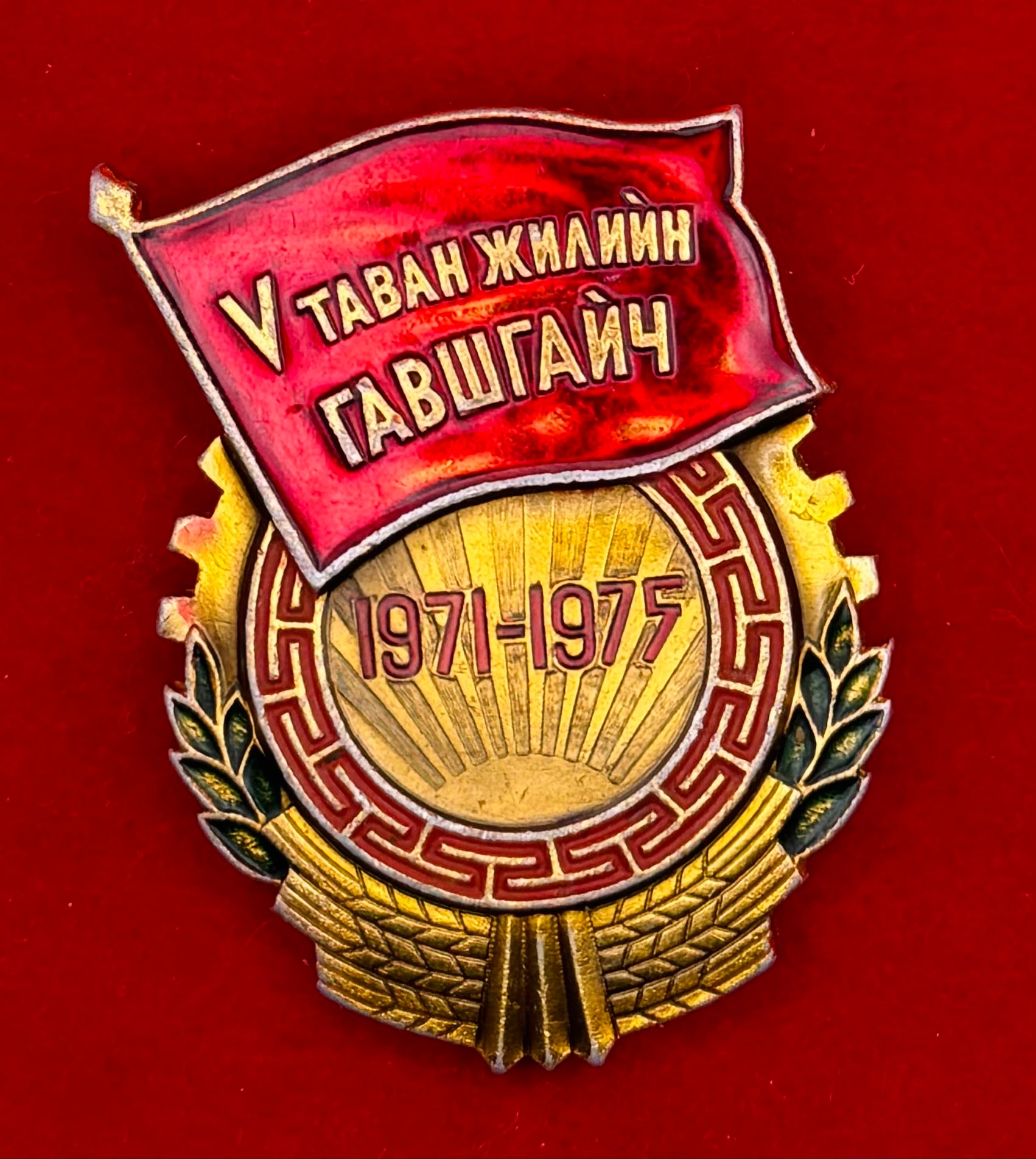 1971-75 Winner Of The 5th Five Year Plan Badge
