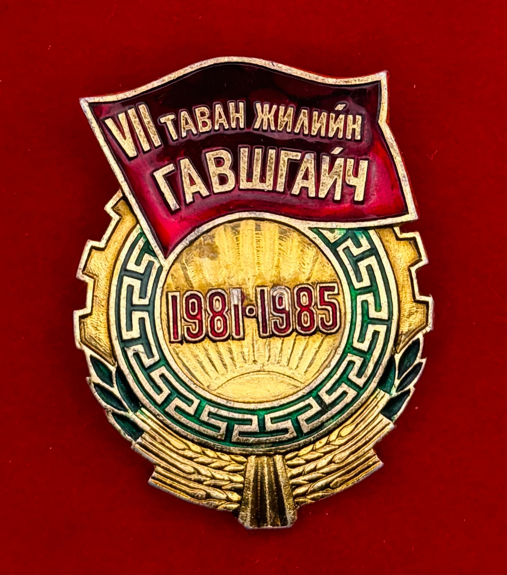 1981-85 Winner Of The 7th Five Year Plan Badge