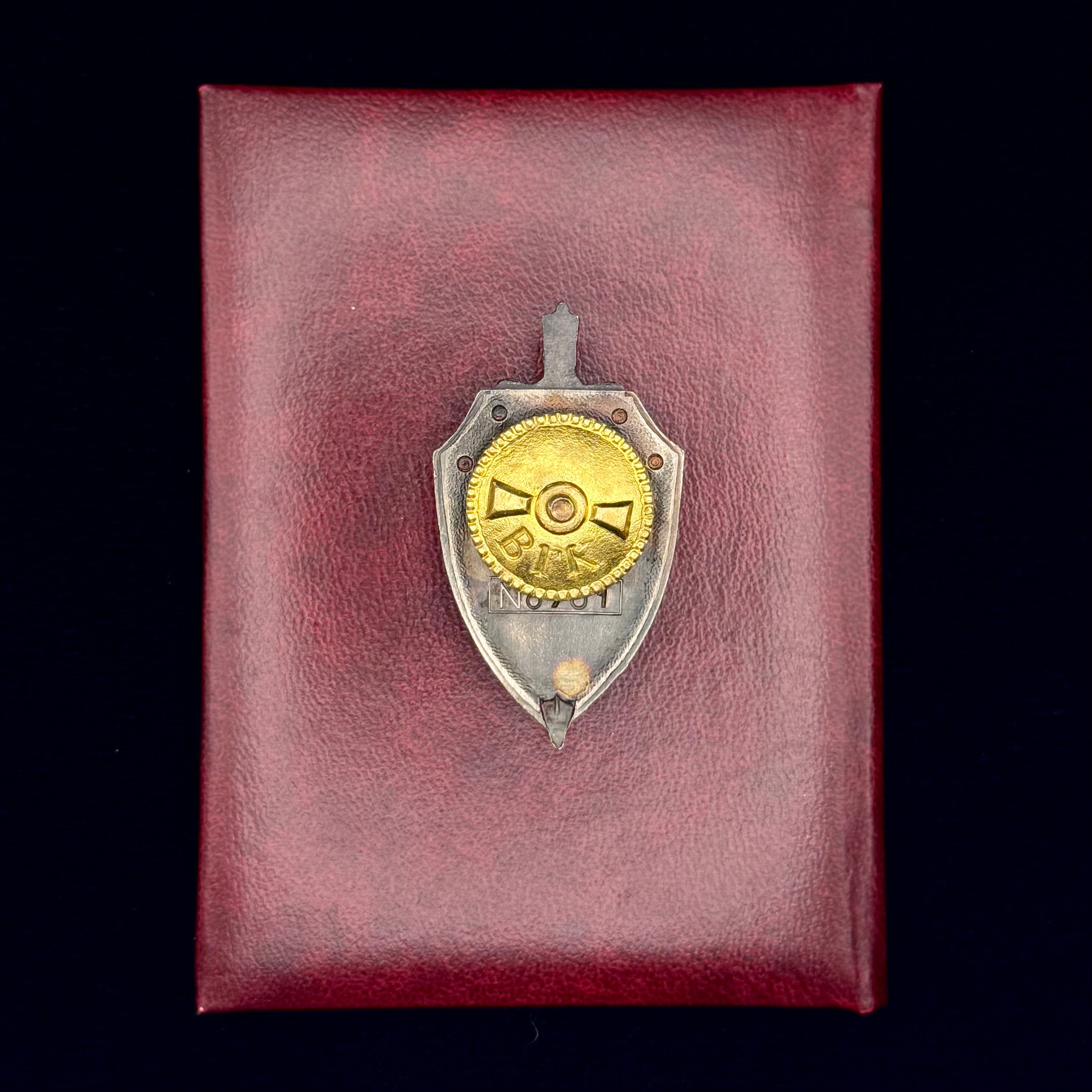 Russian SVR Foreign Intelligence Service 85th Anniversary Badge with Document – Official Award