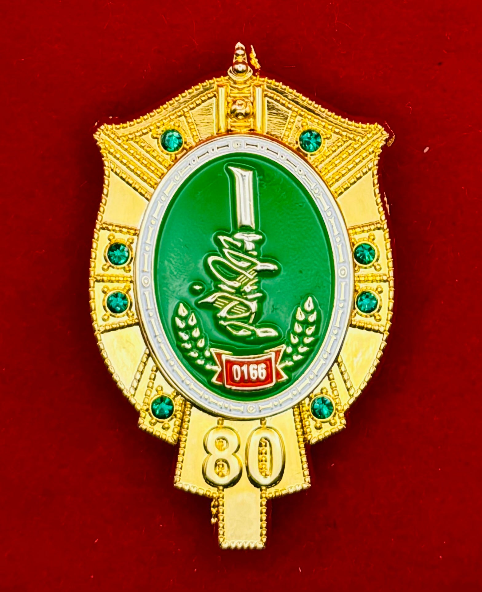 Mongolian Military Brass Band 80th Anniversary Badge